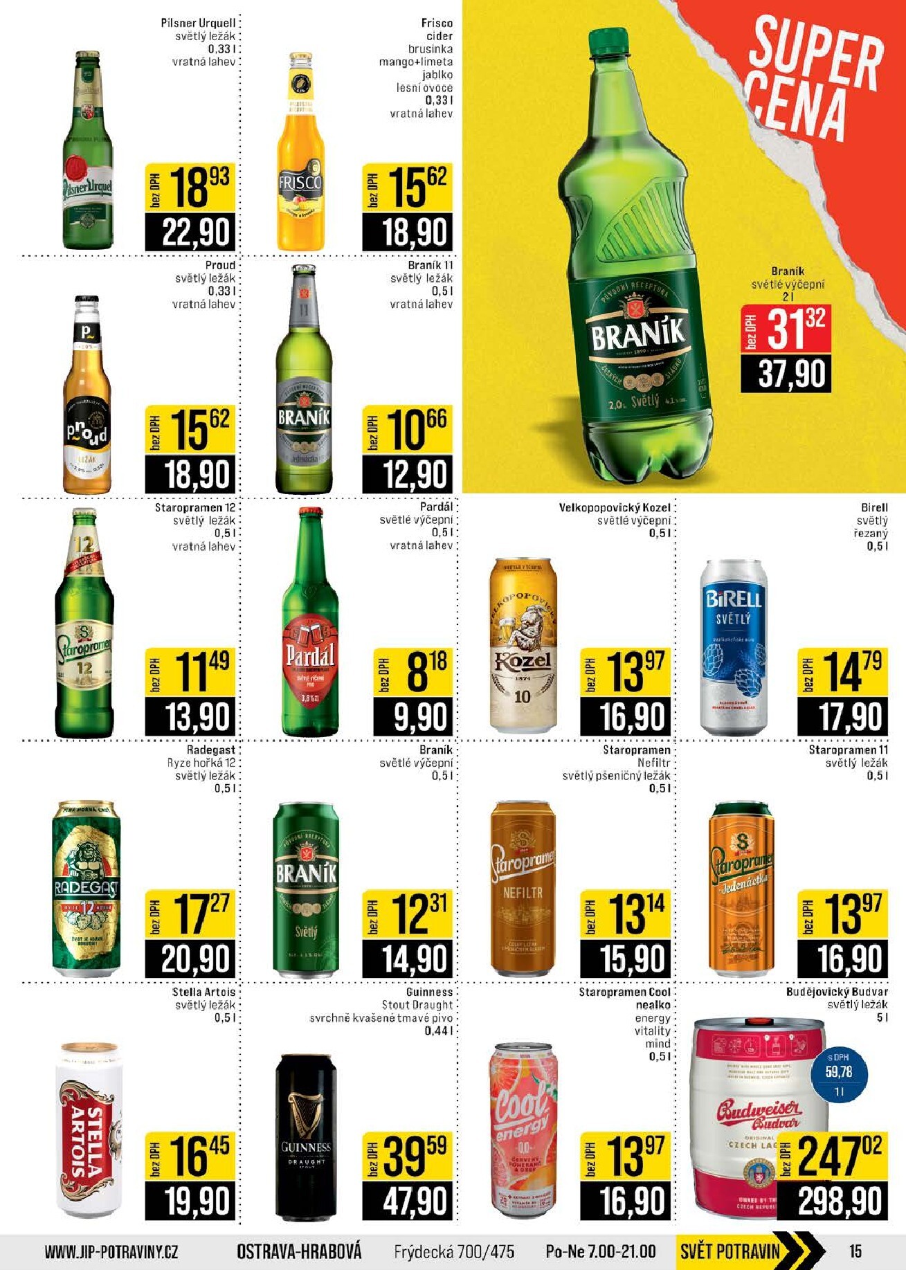 jip - JIP - Brno, Ostrava - Hrabová, Praha - Bořanovice, Jilemnice, Karlovy Vary, Olomouc, Pardubice, Zlín, Polička leták platný od středy 08.04.2026 do úterý 14.04.2026 - page: 15