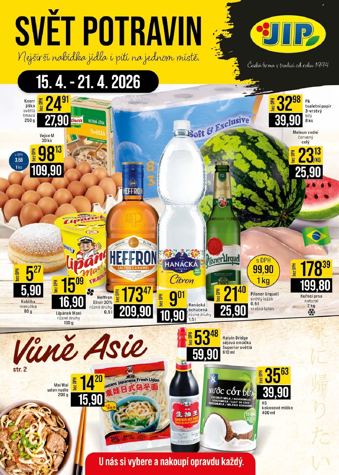 jip - Budoucí JIP - Brno, Ostrava - Hrabová, Praha - Bořanovice, Jilemnice, Karlovy Vary, Olomouc, Pardubice, Zlín, Polička leták platný od středy 15.04.2026 do úterý 21.04.2026