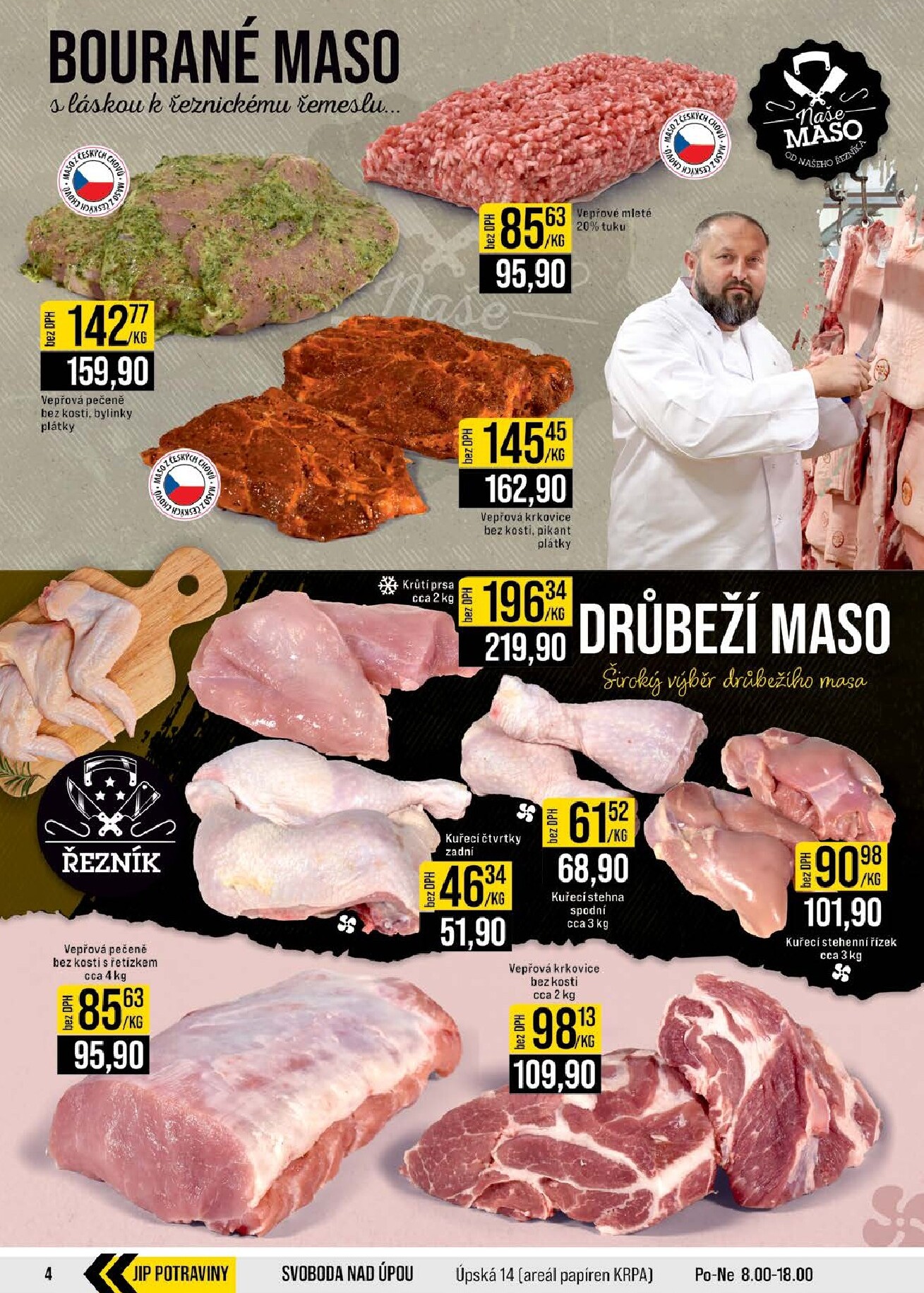jip - JIP - Brno, Ostrava - Hrabová, Praha - Bořanovice, Jilemnice, Karlovy Vary, Olomouc, Pardubice, Zlín, Polička leták na příští týden od středy 22.04.2026 do úterý 28.04.2026 - page: 4