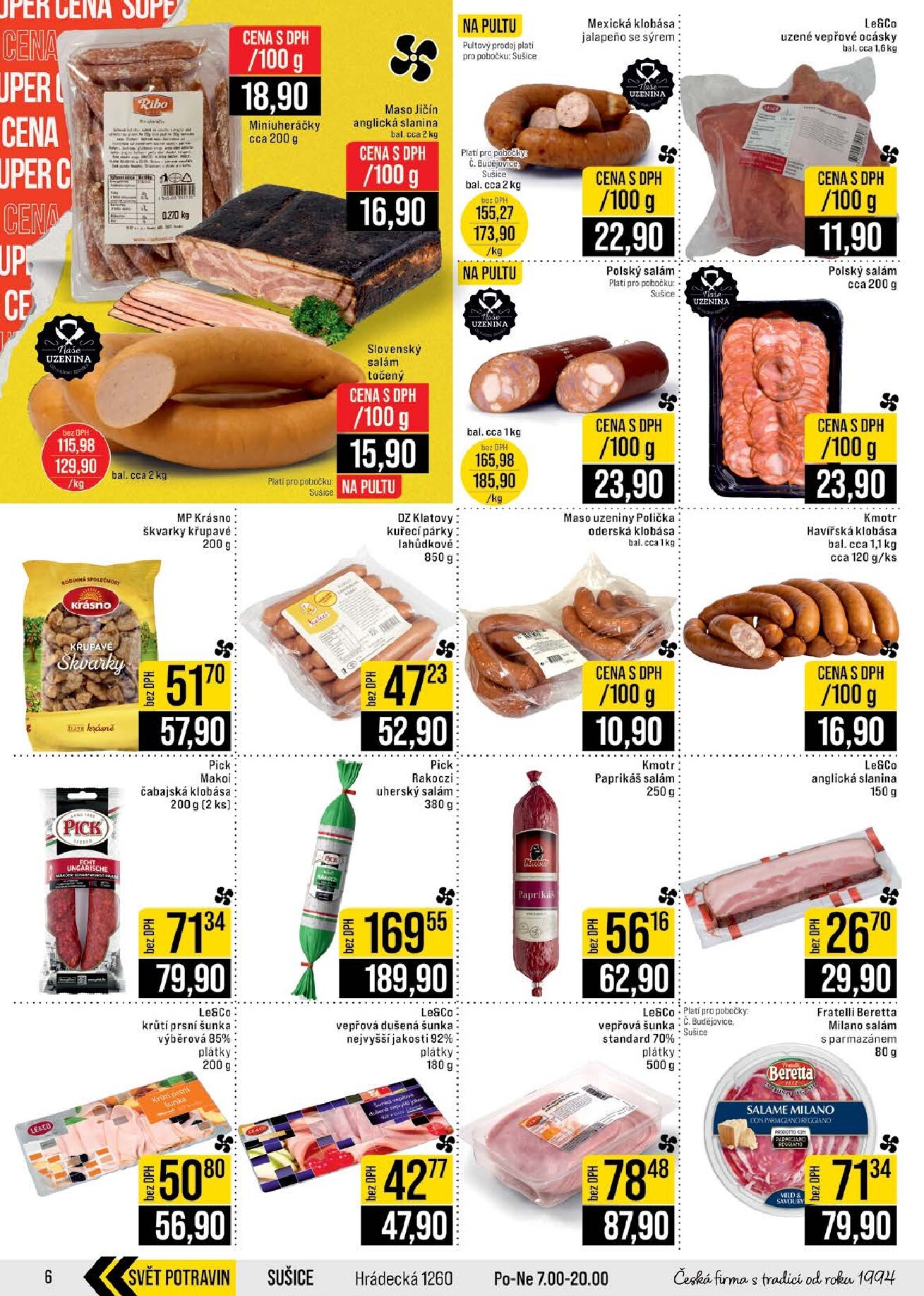 jip - JIP - České Budějovice, Most, Svoboda nad Úpou, Náchod, Sušice leták na příští týden od středy 06.05.2026 do úterý 12.05.2026 - page: 6