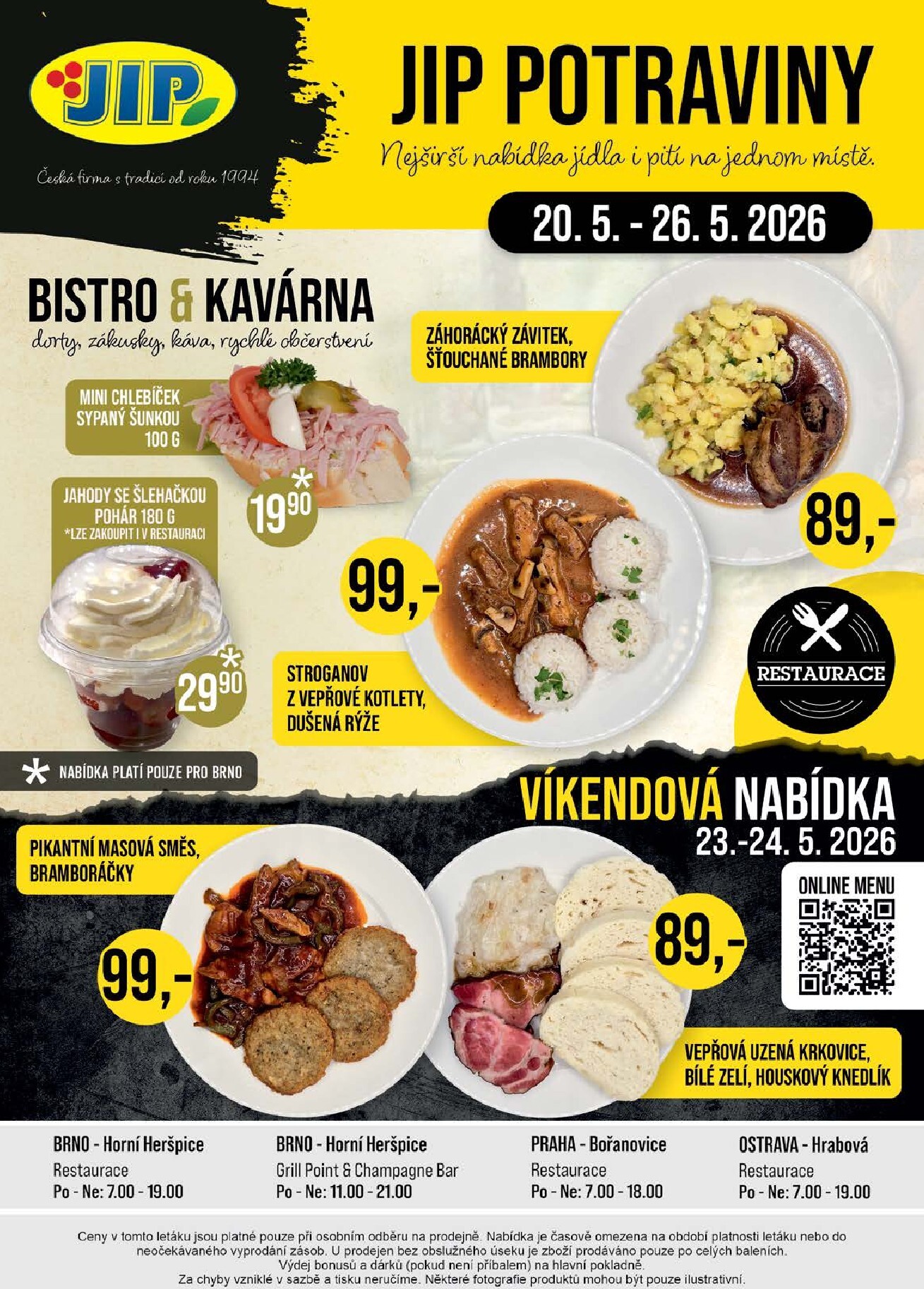 jip - JIP - České Budějovice, Most, Svoboda nad Úpou, Náchod, Sušice leták na příští týden od středy 20.05.2026 do úterý 26.05.2026 - page: 20