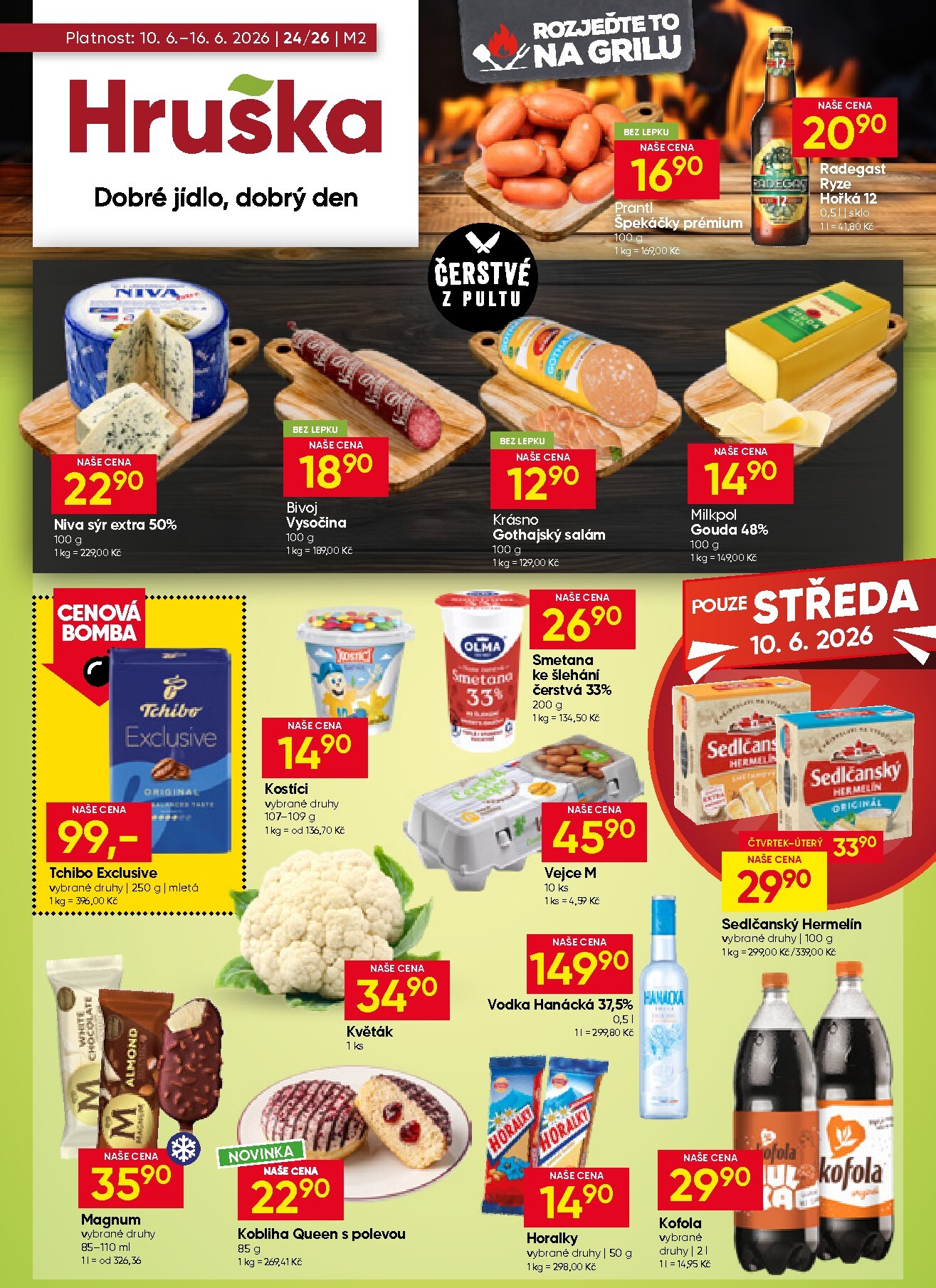 hruska - Aktuální Hruška leták platný od středy 10.06.2026 do úterý 16.06.2026