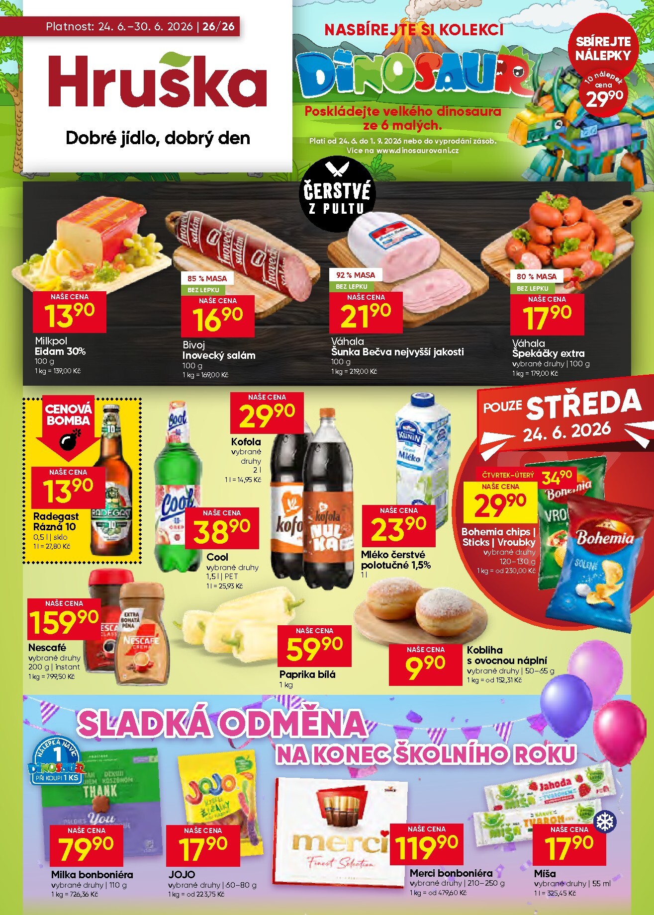 hruska - Aktuální Hruška leták platný od středy 24.06.2026 do úterý 30.06.2026
