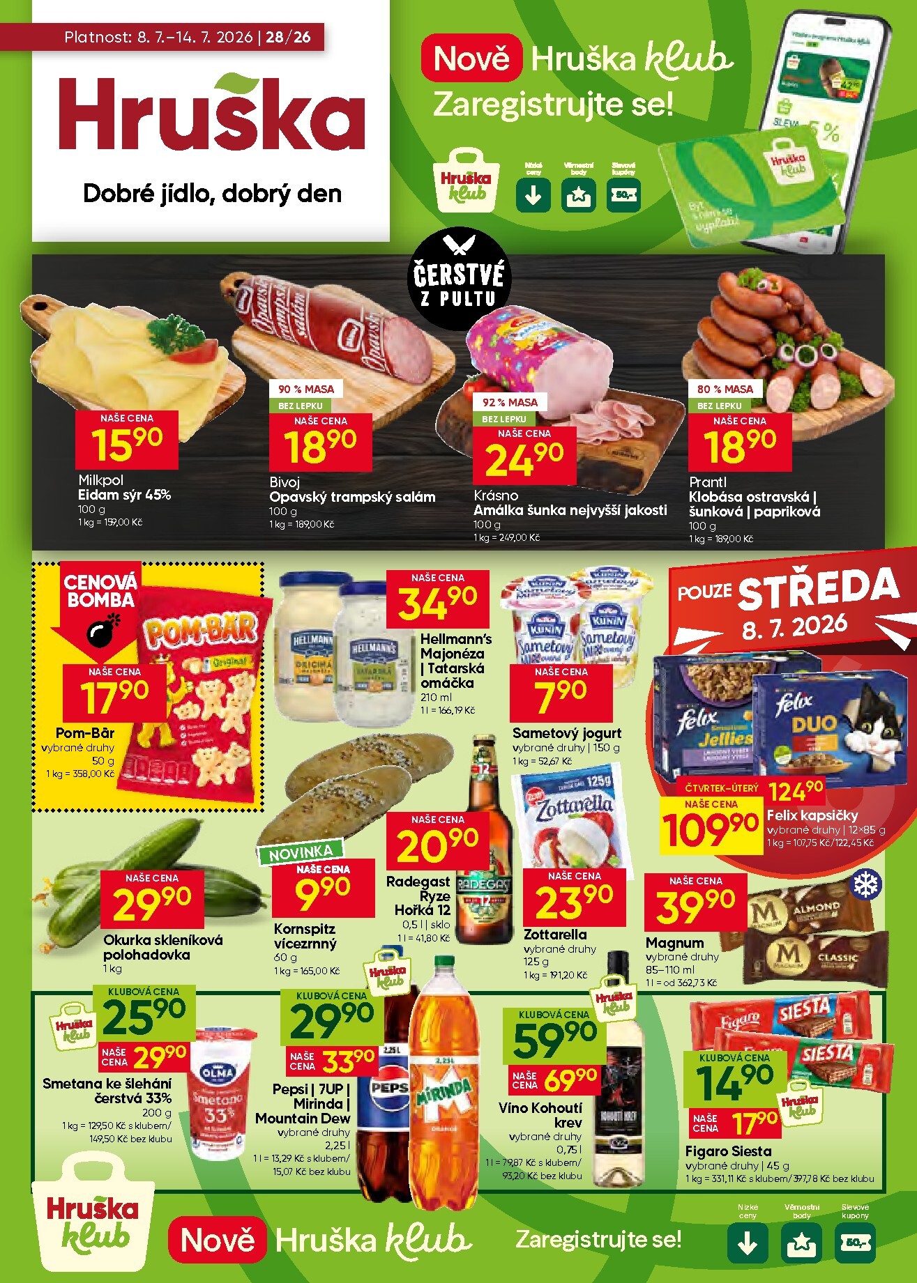 hruska - Aktuální Hruška leták platný od středy 08.07.2026 do úterý 14.07.2026