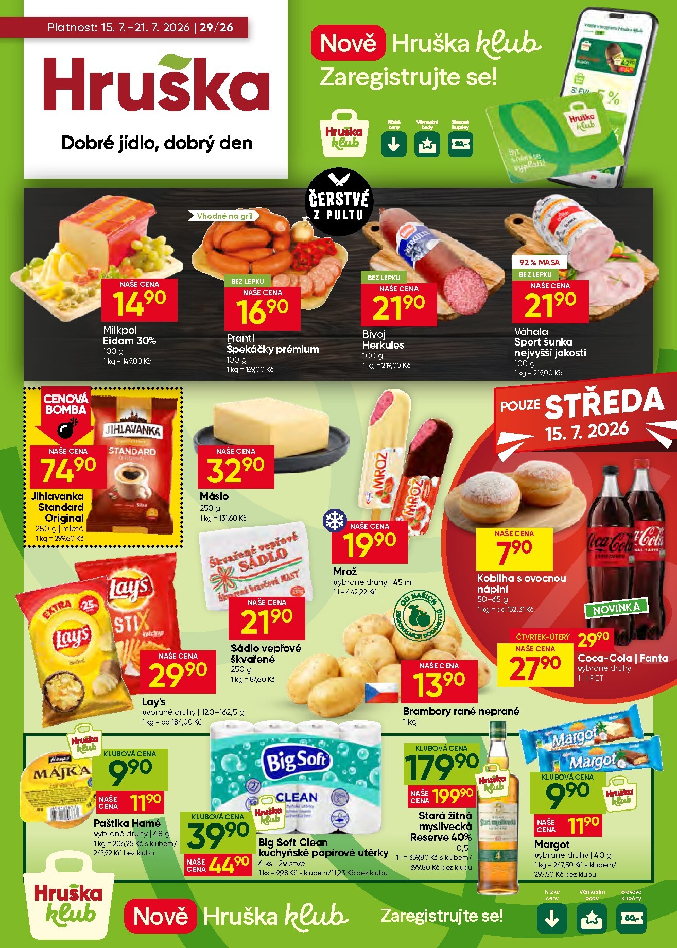 hruska - Aktuální Hruška - Leták leták platný od středy 15.07.2026 do úterý 21.07.2026