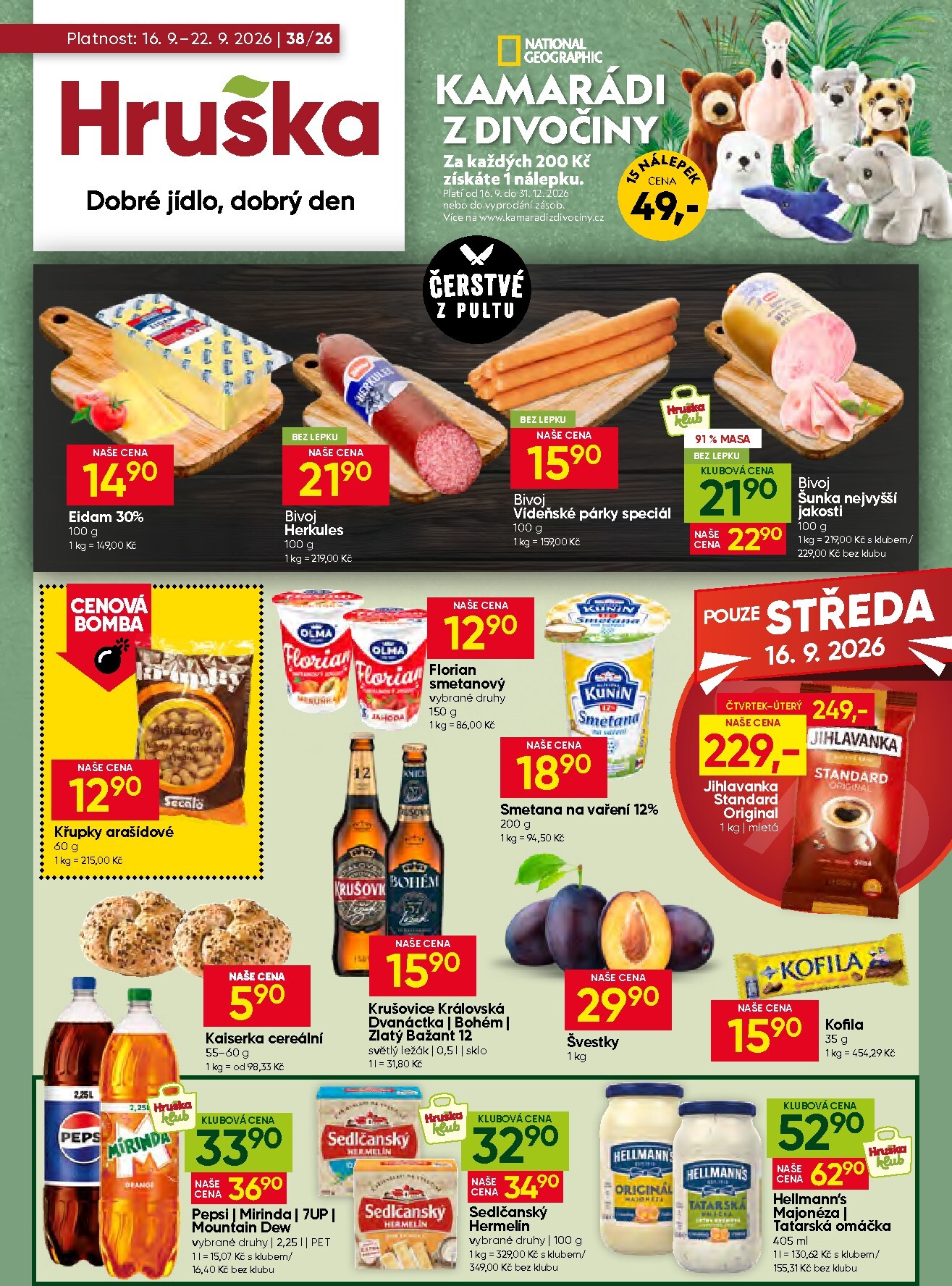 hruska - Aktuální Hruška leták platný od středy 16.09.2026 do úterý 22.09.2026 - page: 1