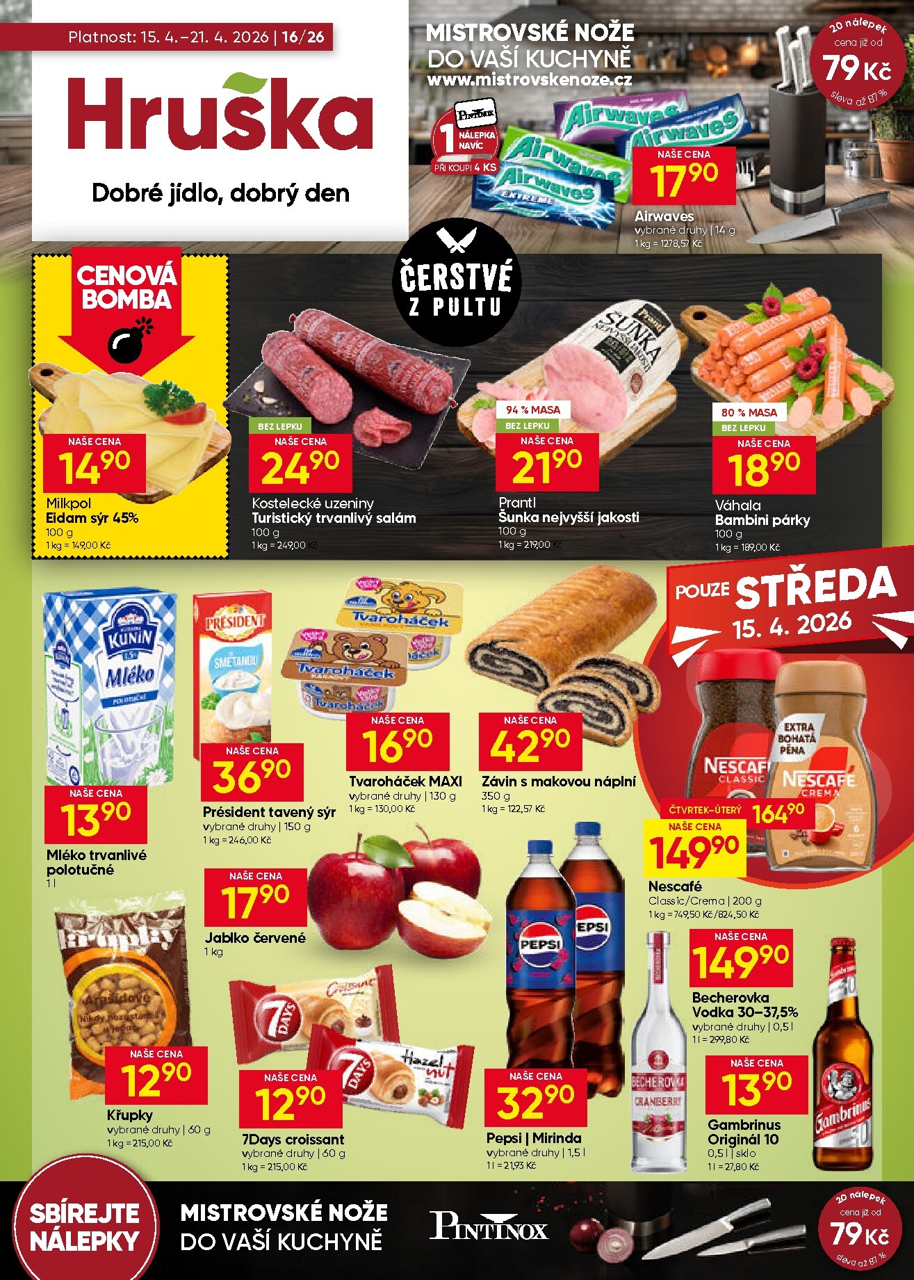 hruska - Aktuální Hruška leták platný od středy 15.04.2026 do úterý 21.04.2026
