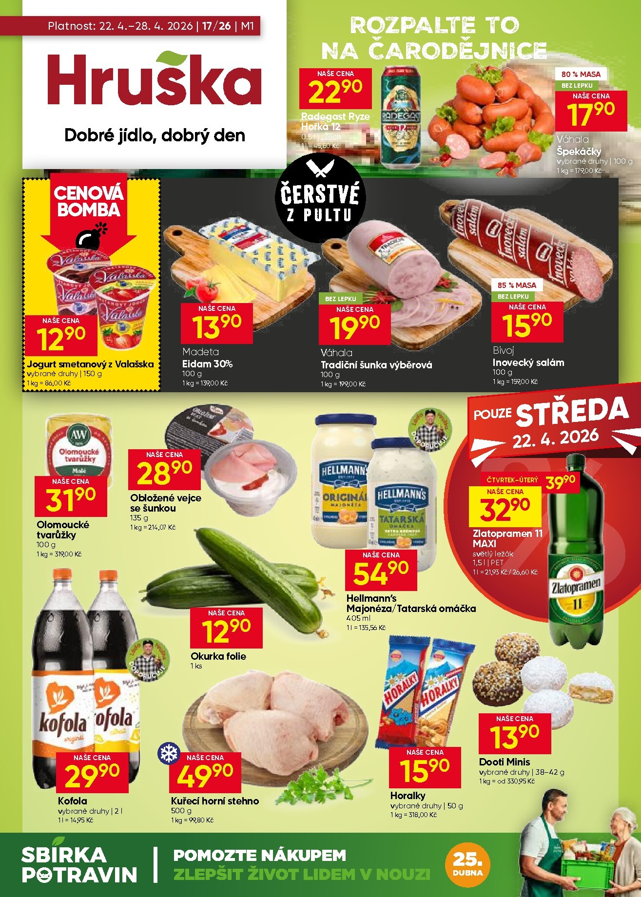 hruska - Aktuální Hruška leták platný od středy 22.04.2026 do úterý 28.04.2026