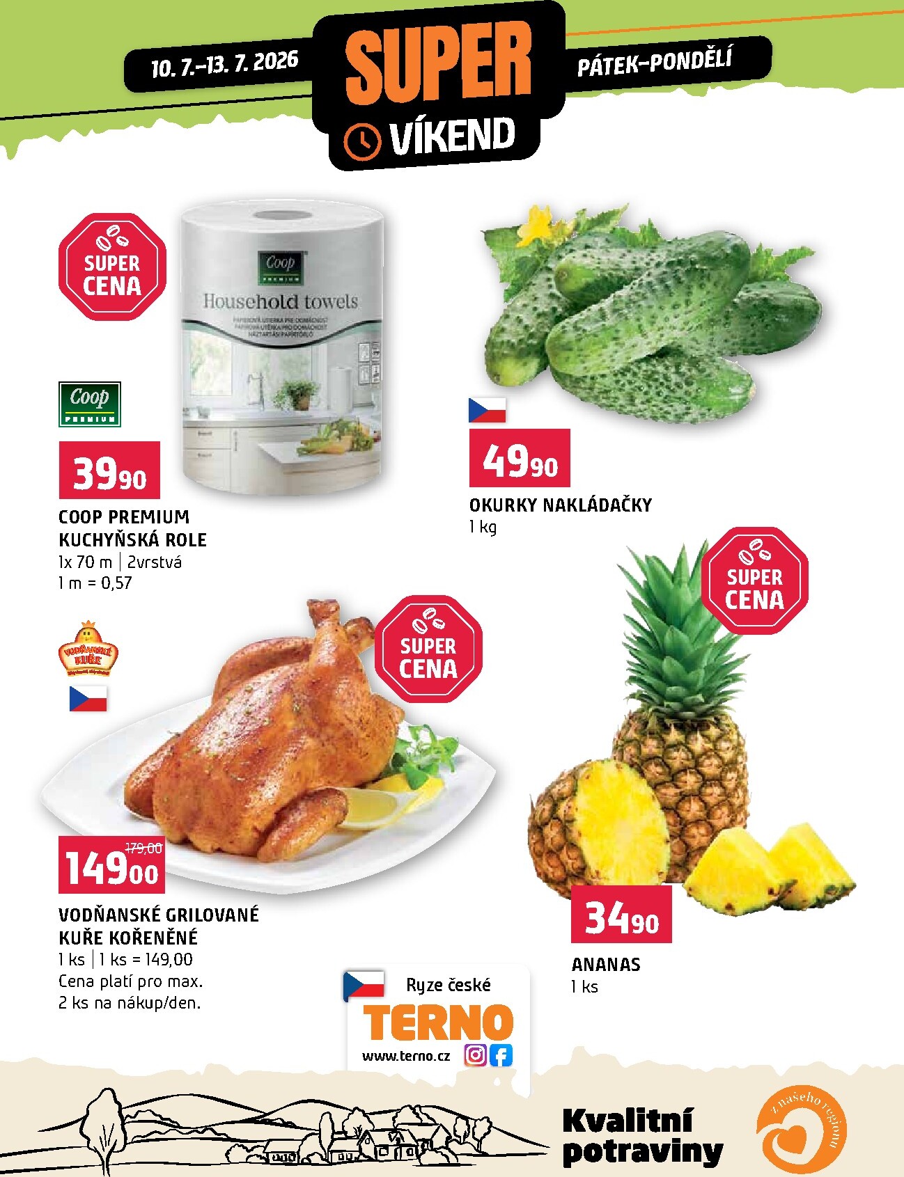 terno - Terno - Super víkend leták na příští týden od pátku 10.07.2026 do pondělí 13.07.2026