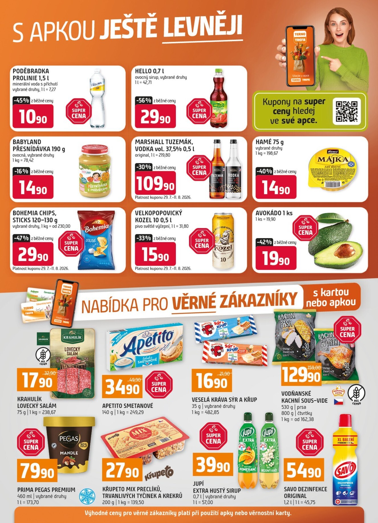 terno - Budoucí Terno - S apkou ještě levněji leták platný od středy 29.07.2026 do úterý 04.08.2026