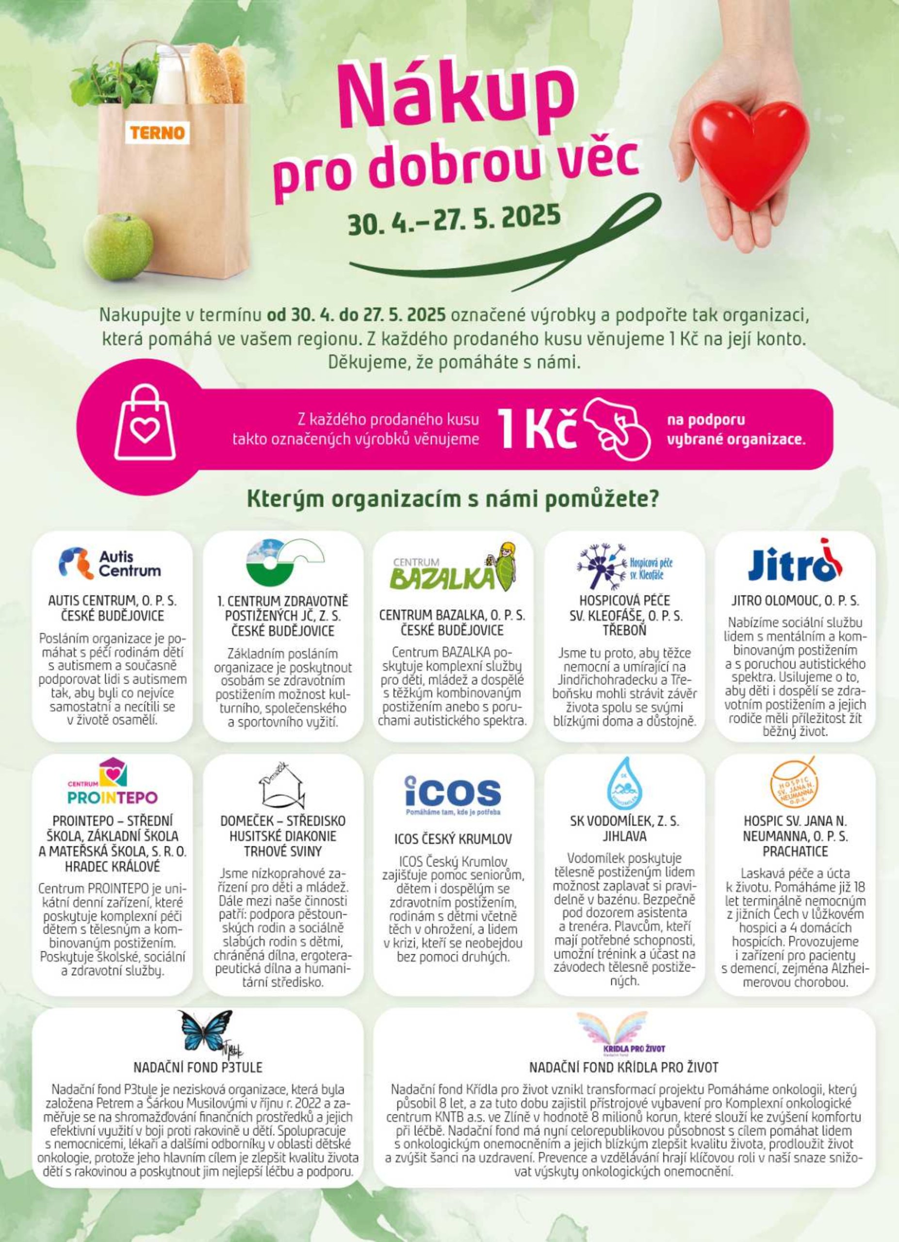 terno - Leták Terno - Nákup pro dobrou věc od 30.04. do 27.05.