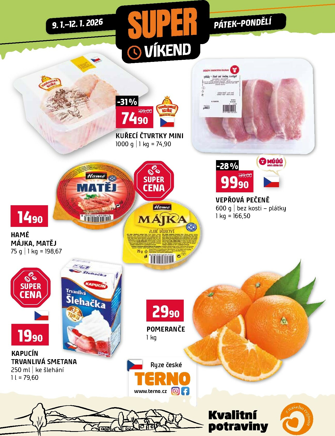 terno - Aktuální leták Terno - Super víkend od 09.01. do 12.01.