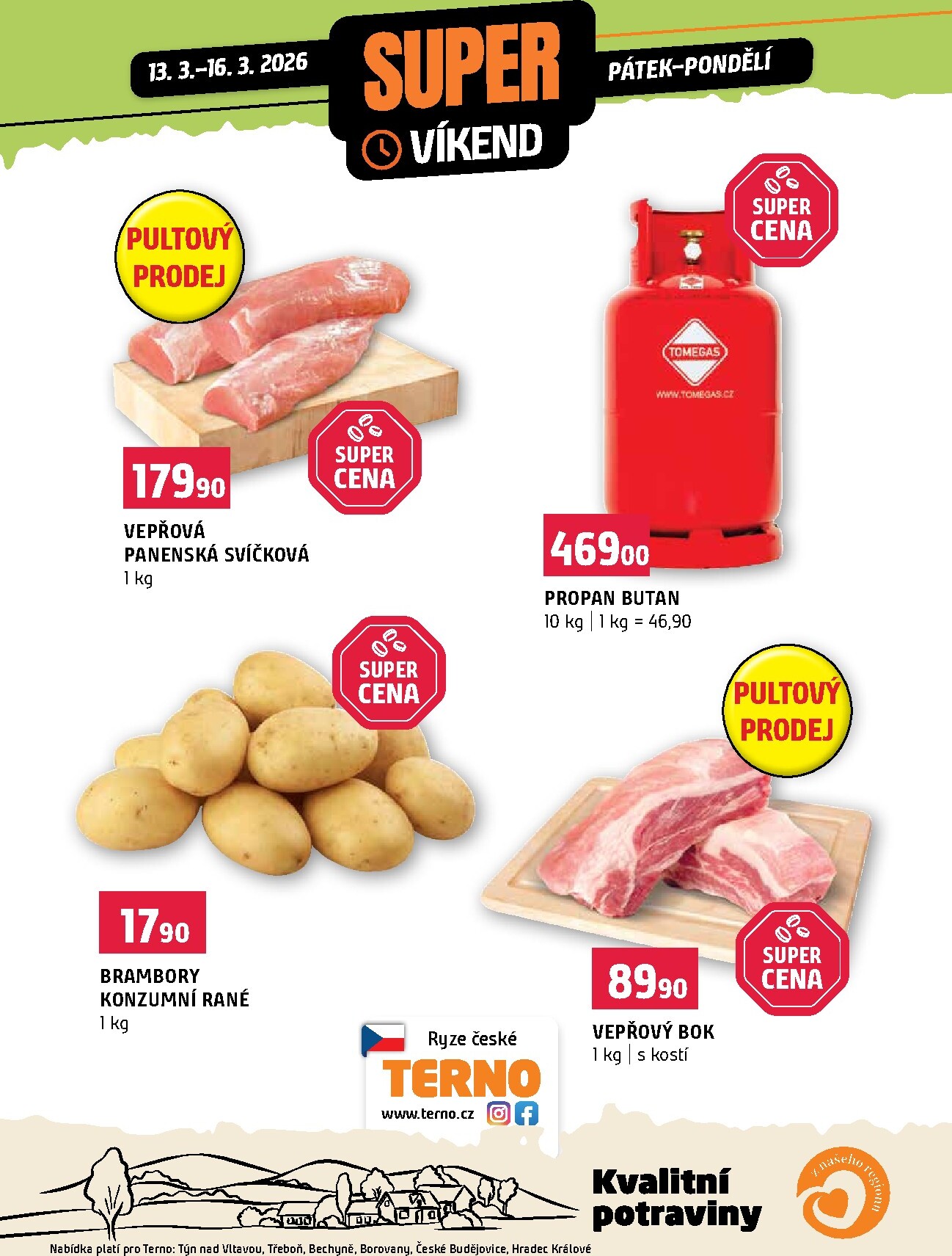 terno - Terno - Super víkend leták platný od pátku 13.03.2026 do pondělí 16.03.2026
