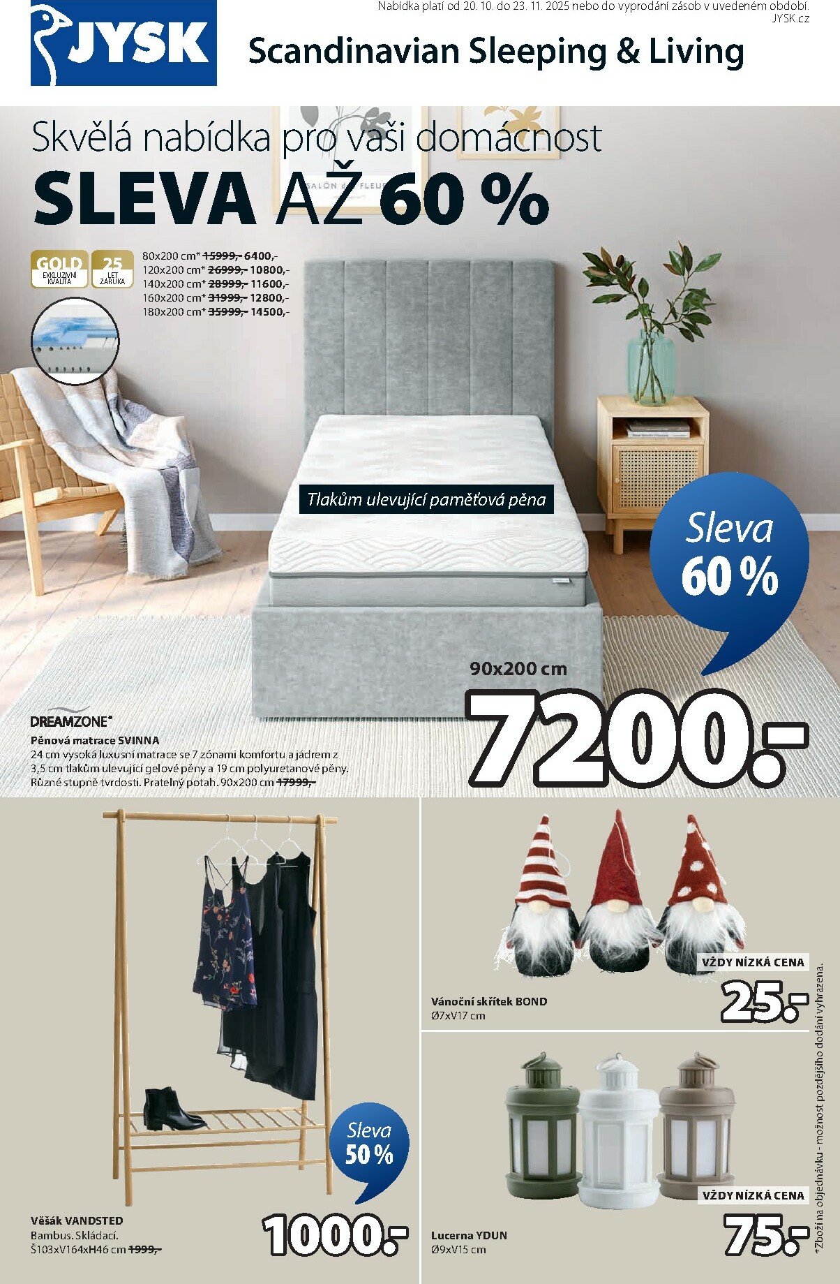 jysk - Aktuální leták JYSK od 20.10. do 23.11.