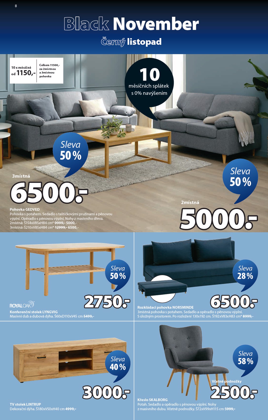 jysk - Aktuální leták JYSK - Black Friday od 03.11. do 23.11. - page: 8