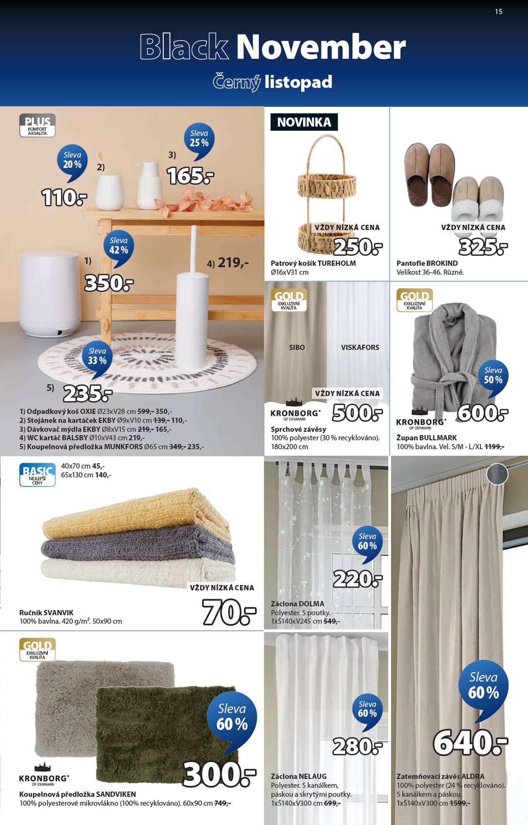 jysk - Aktuální leták JYSK - Black Friday od 03.11. do 23.11. - page: 15