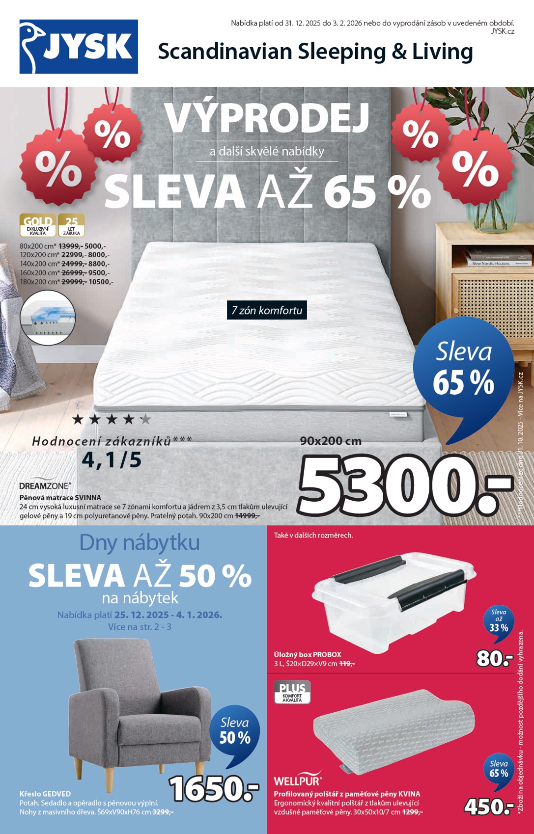 jysk - Aktuální leták JYSK od 31.12. do 03.02.