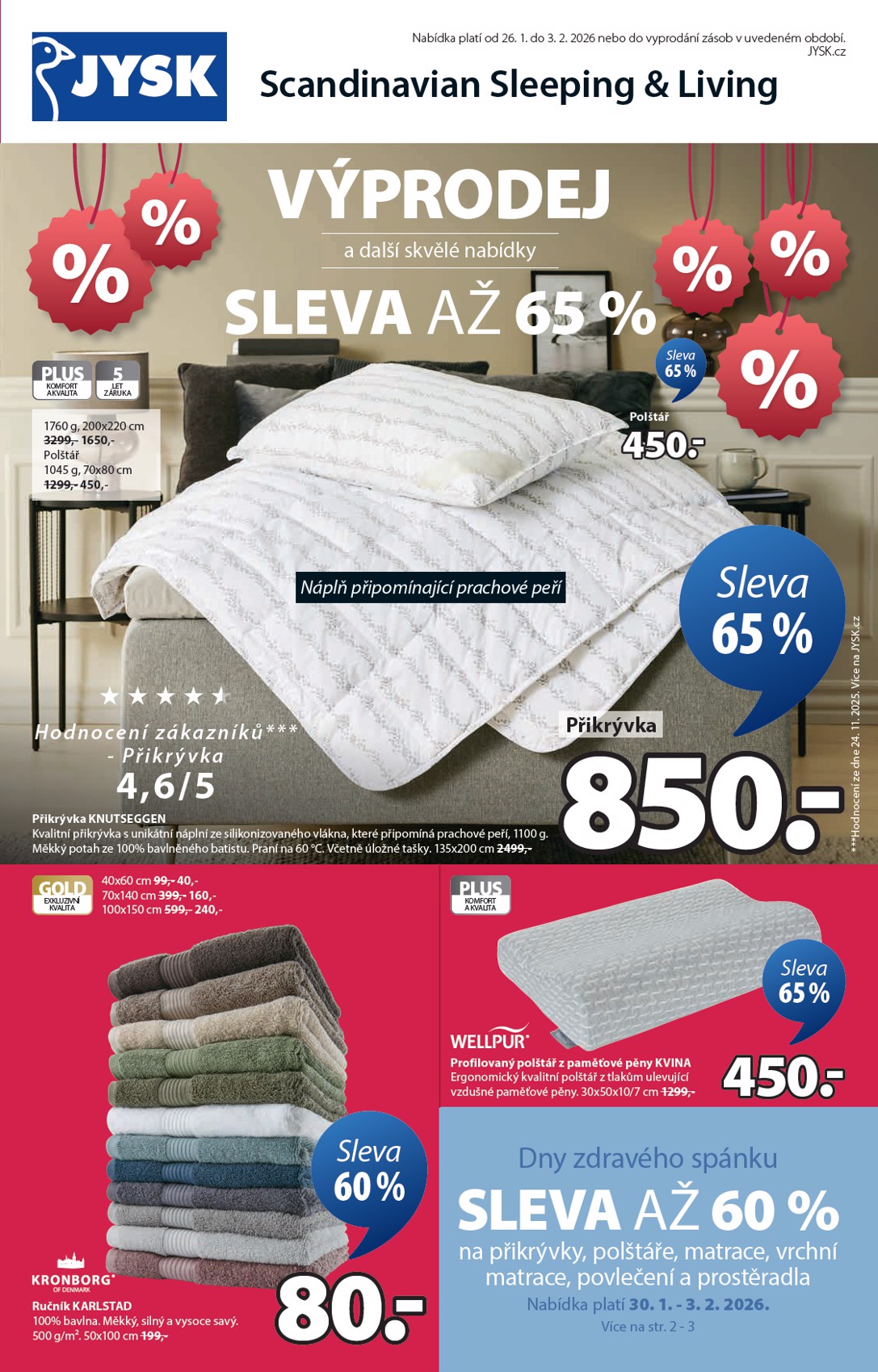 jysk - JYSK leták platný od 26.01. do 03.02.