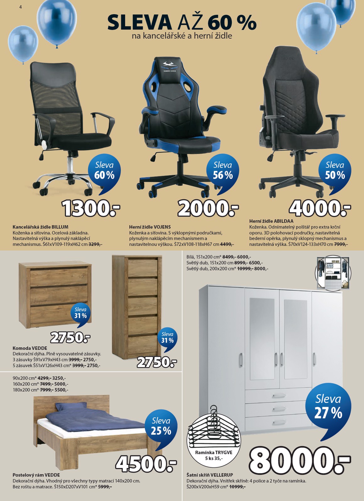 jysk - JYSK leták platný od středy 25.03.2026 do úterý 14.04.2026 - page: 4