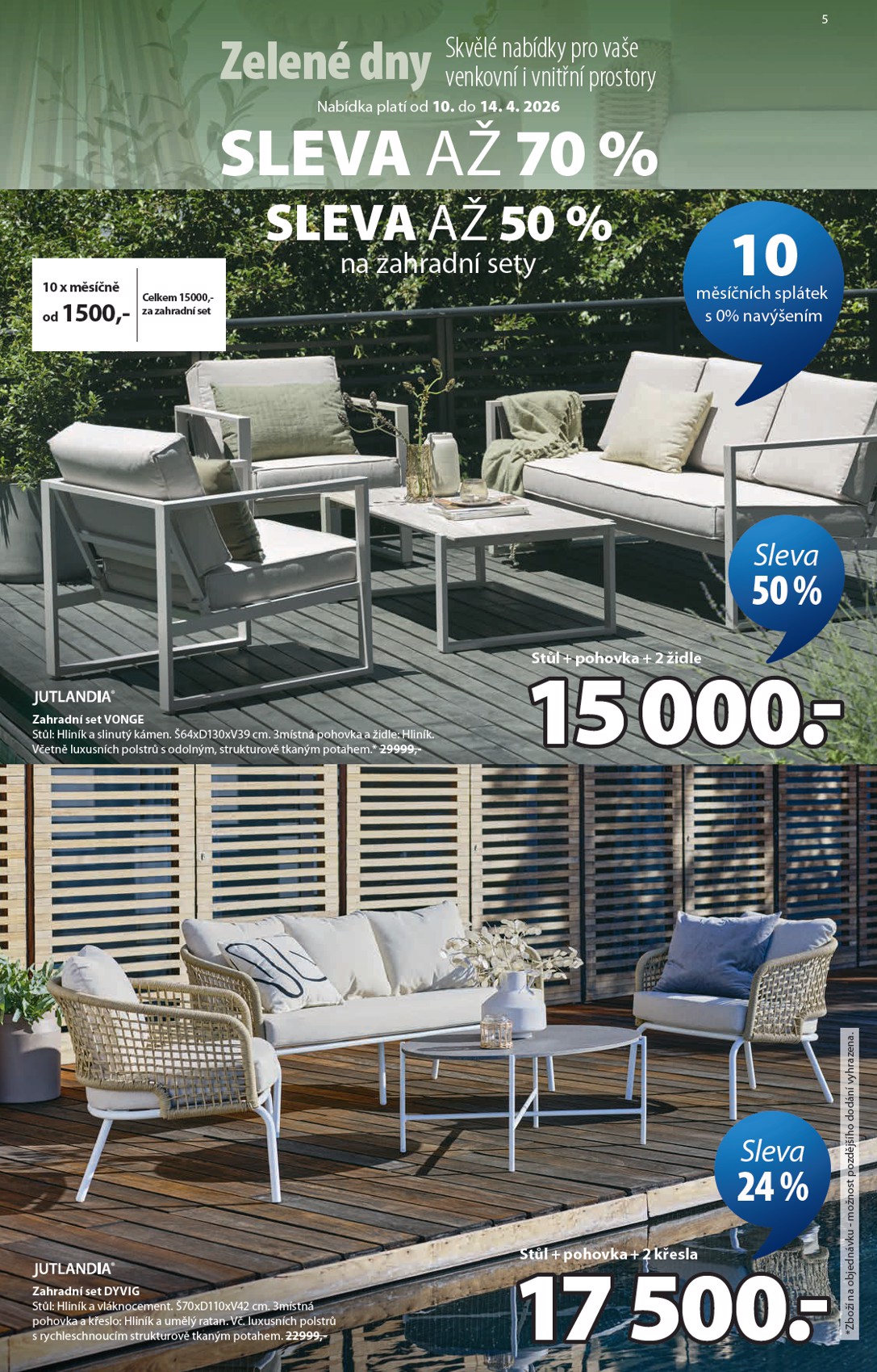 jysk - Aktuální JYSK - Slevy až 70 % leták platný od pátku 10.04.2026 do úterý 14.04.2026 - page: 5