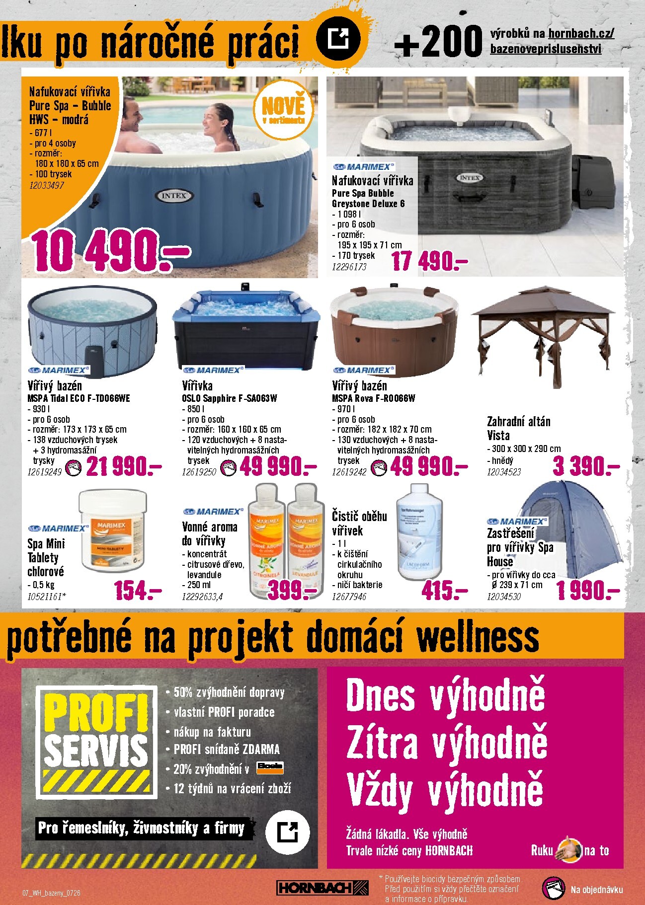 hornbach - Aktuální Hornbach - Bazénová chemie leták platný od středy 01.07.2026 do pátku 31.07.2026 - page: 7