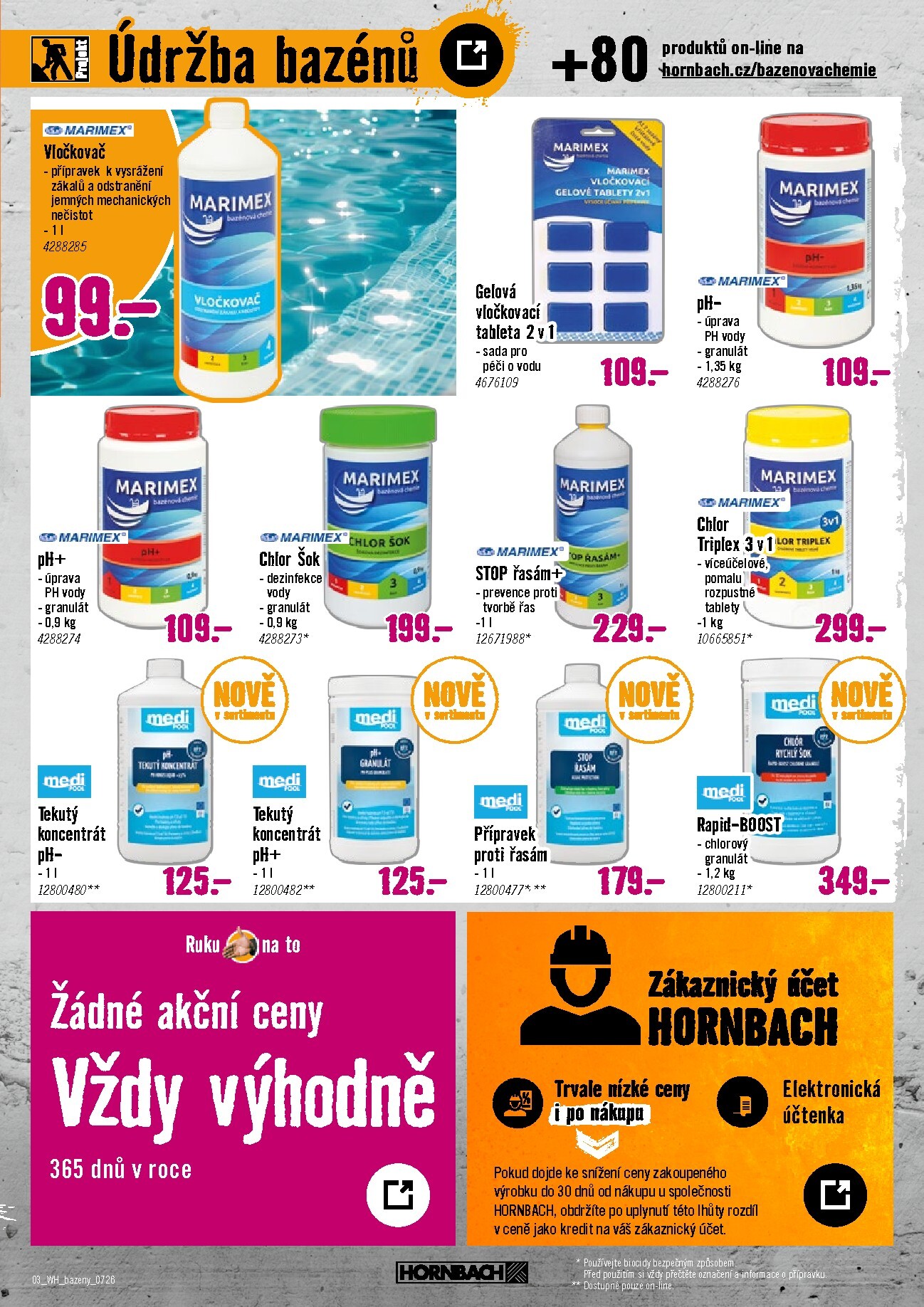 hornbach - Aktuální Hornbach - Bazénová chemie leták platný od středy 01.07.2026 do pátku 31.07.2026 - page: 3