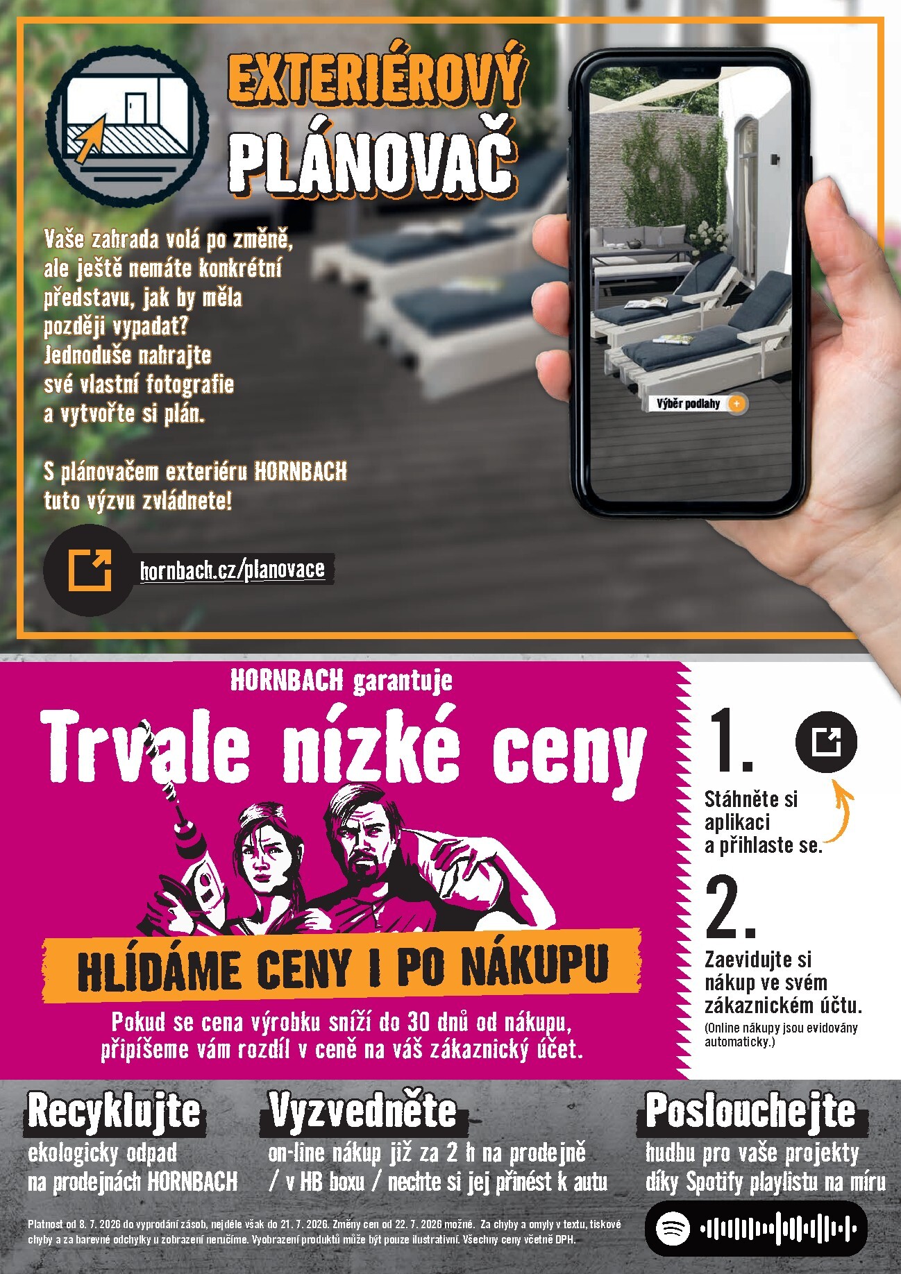 hornbach - Aktuální Hornbach - Betonové dlažby, palisády a obrubníky, plotové prvky leták platný od středy 08.07.2026 do úterý 21.07.2026 - page: 8