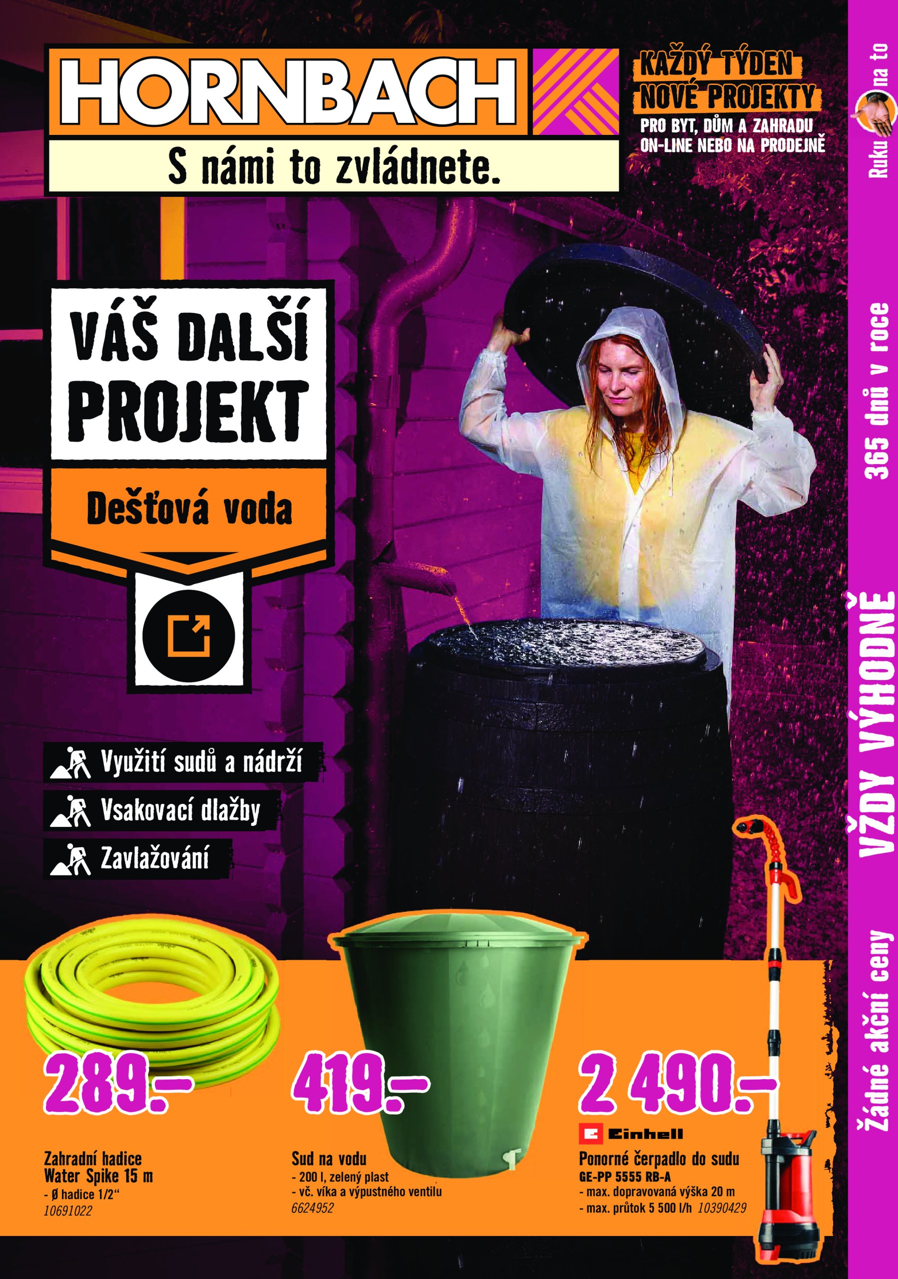 hornbach - Leták Hornbach - Dešťová voda od 16.07. do 30.07.