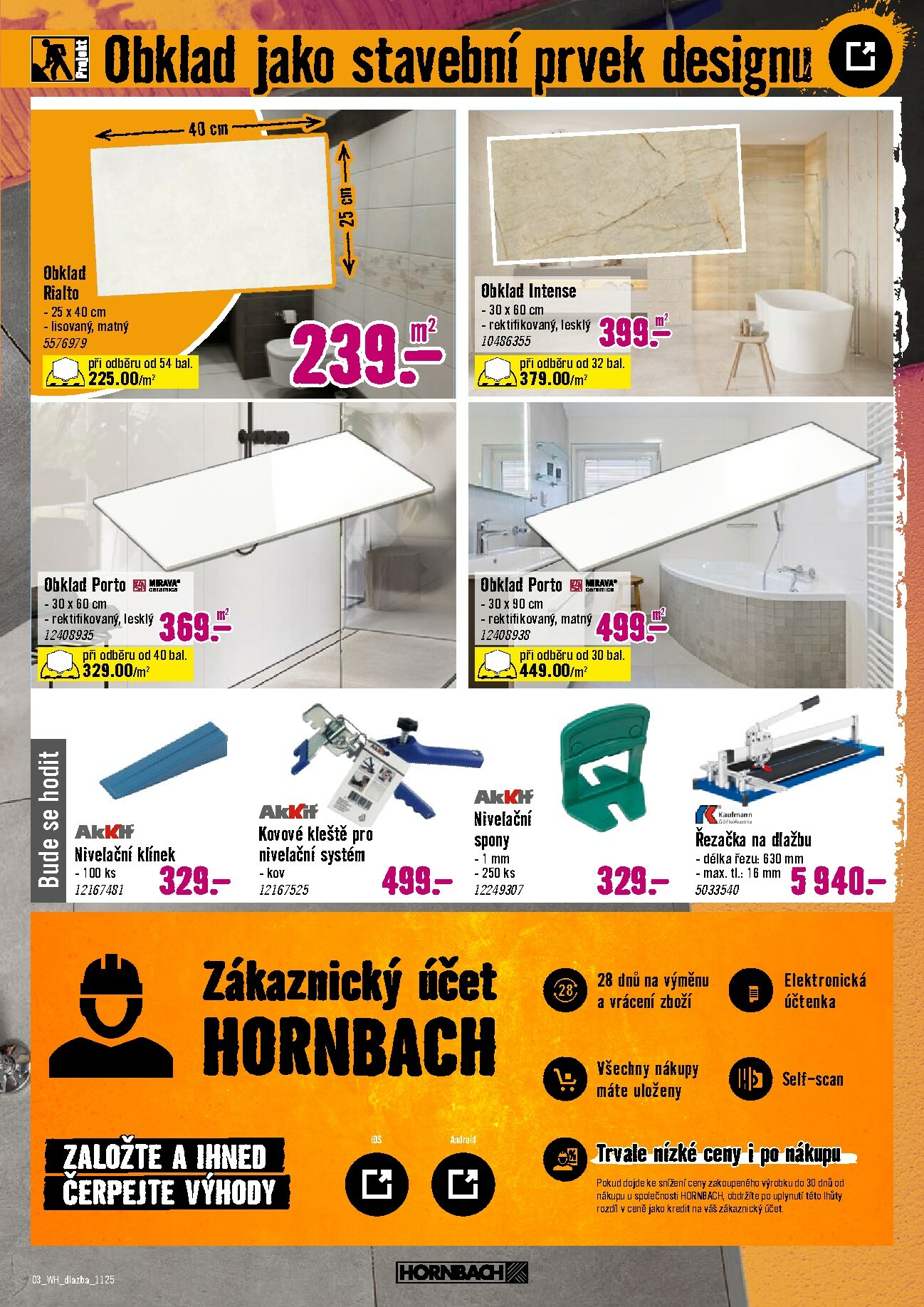hornbach - Aktuální leták Hornbach - Obklady a dlažby od 19.11. do 03.12. - page: 3