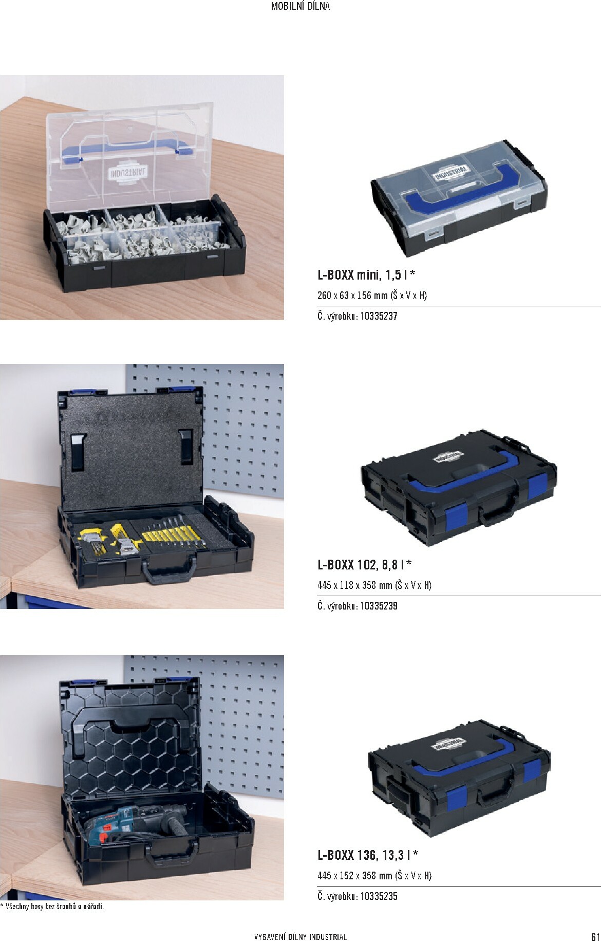 hornbach - Aktuální leták Hornbach - INDUSTRIAL - Systém vybavení dílny od 01.11. do 30.09. - page: 61