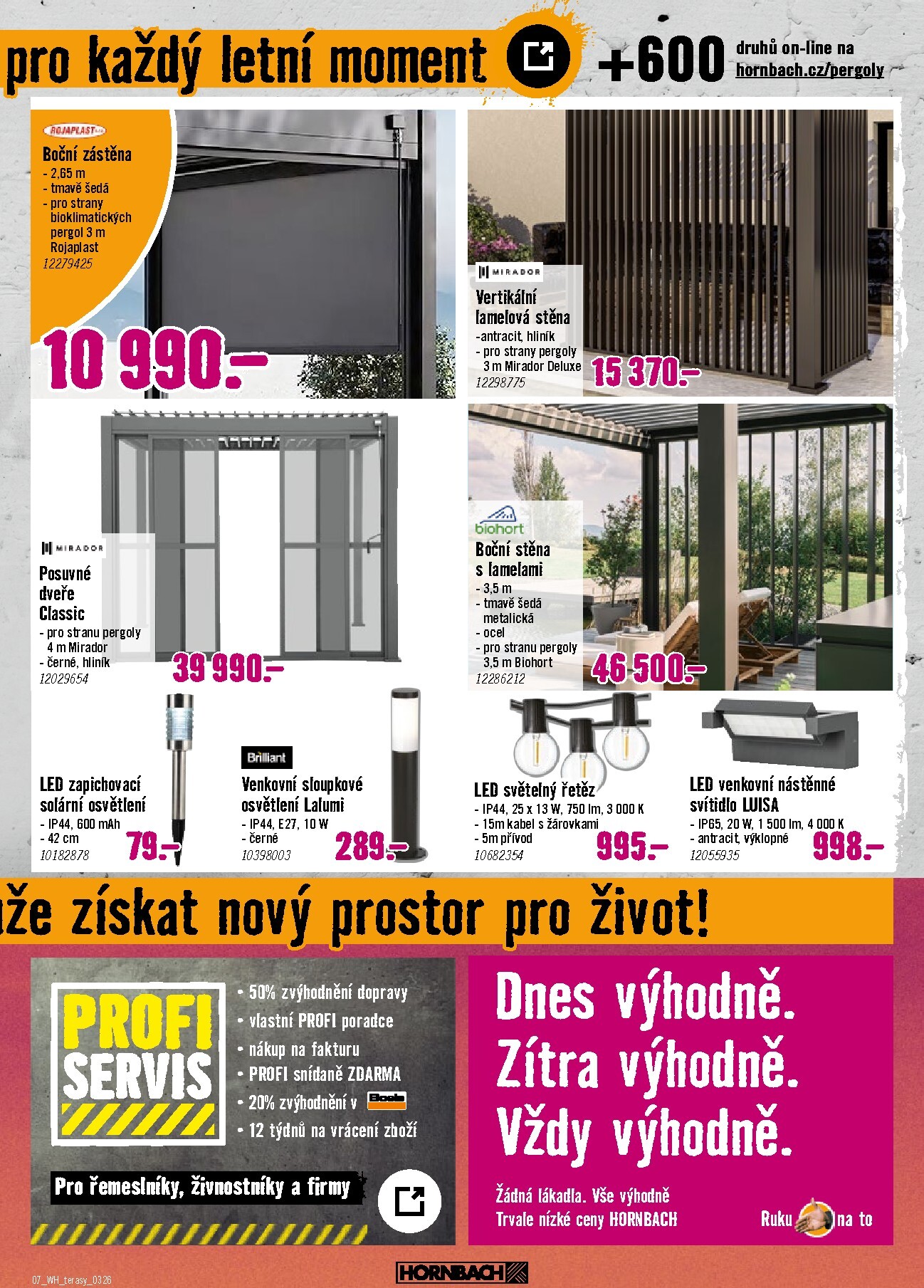 hornbach - Hornbach - Terasa leták platný od středy 11.03.2026 do středy 25.03.2026 - page: 7