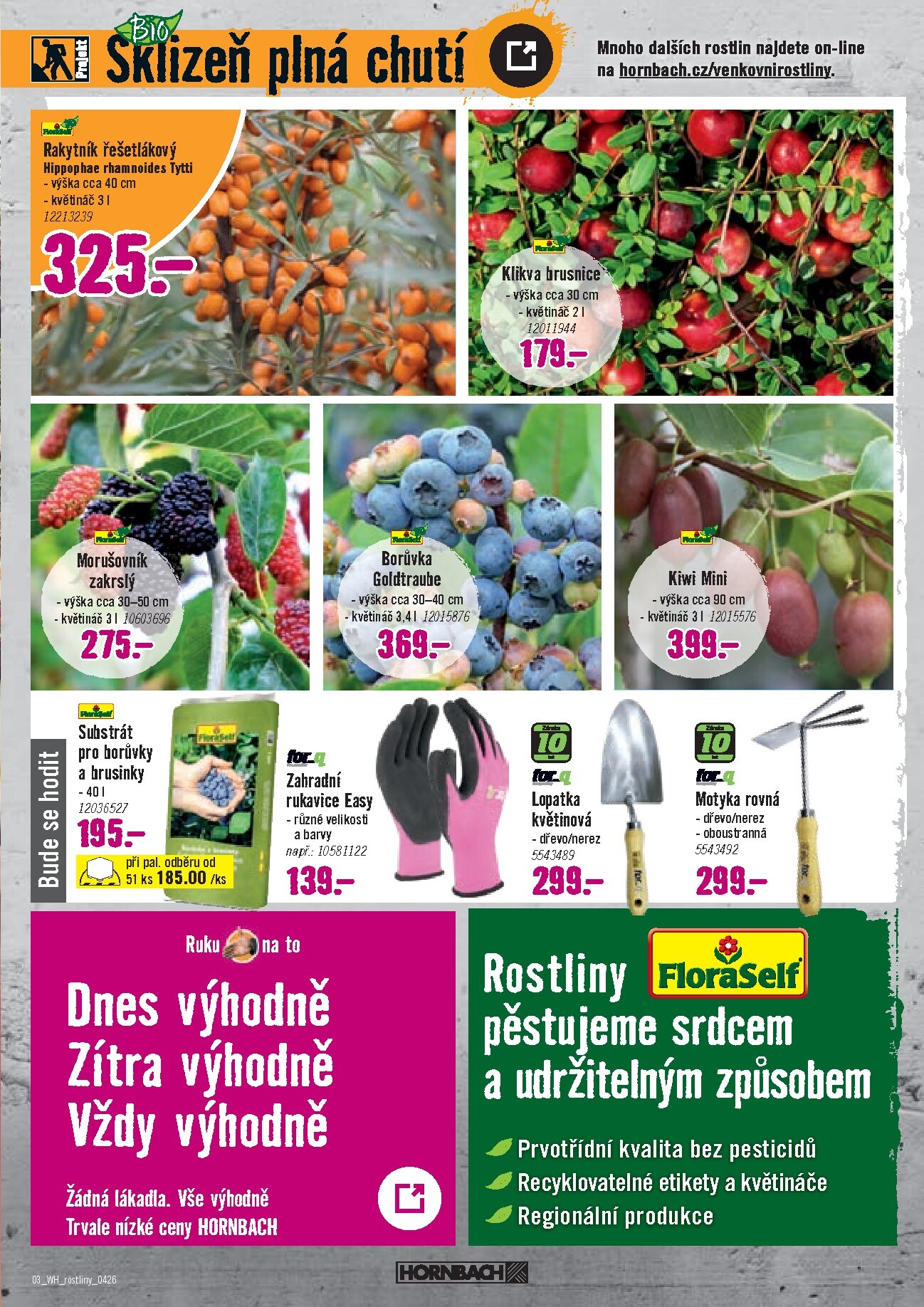 hornbach - Hornbach - Sezónní rostliny leták platný od středy 01.04.2026 do úterý 14.04.2026 - page: 3