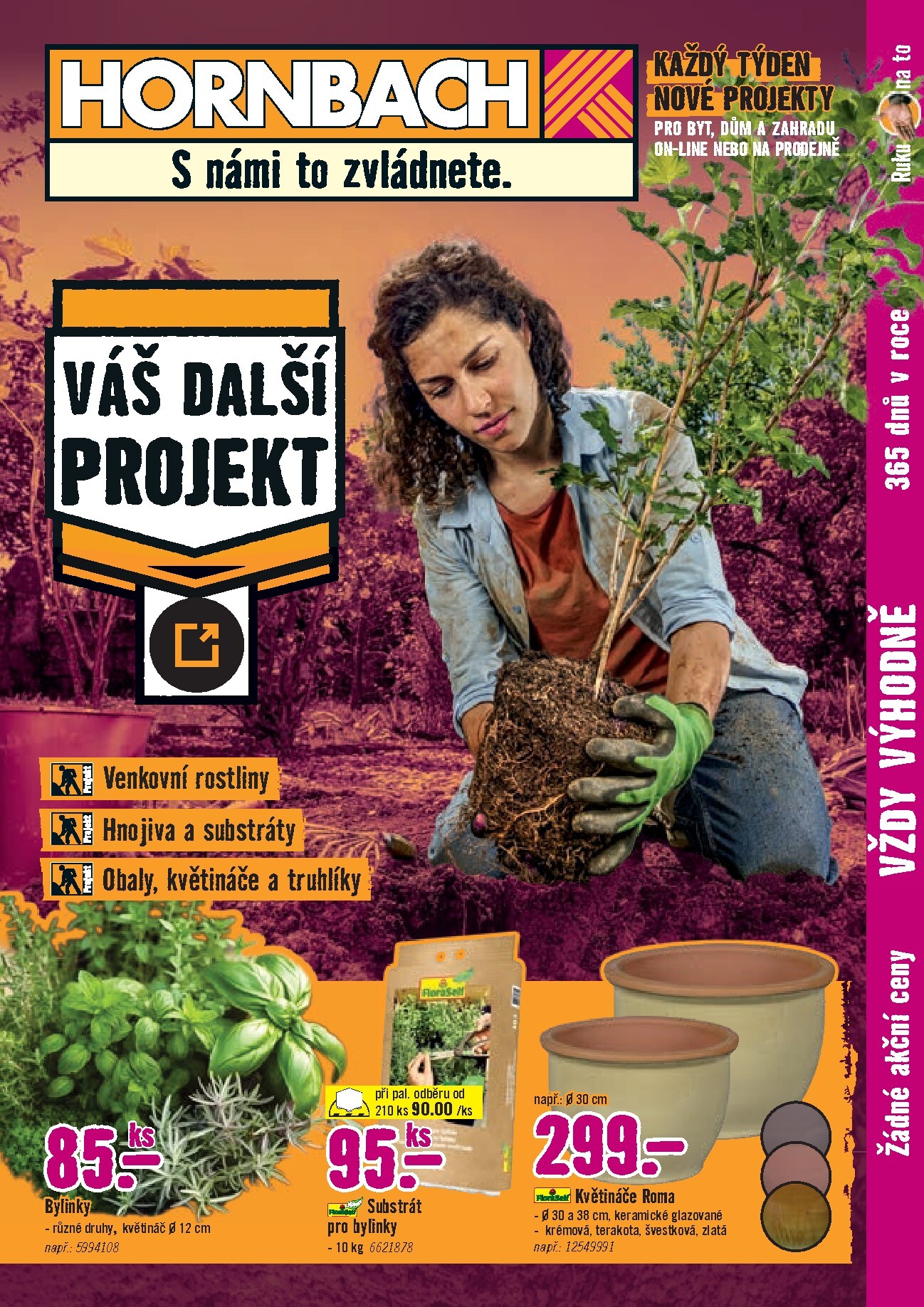 hornbach - Hornbach - Sezónní rostliny leták platný od středy 01.04.2026 do úterý 14.04.2026