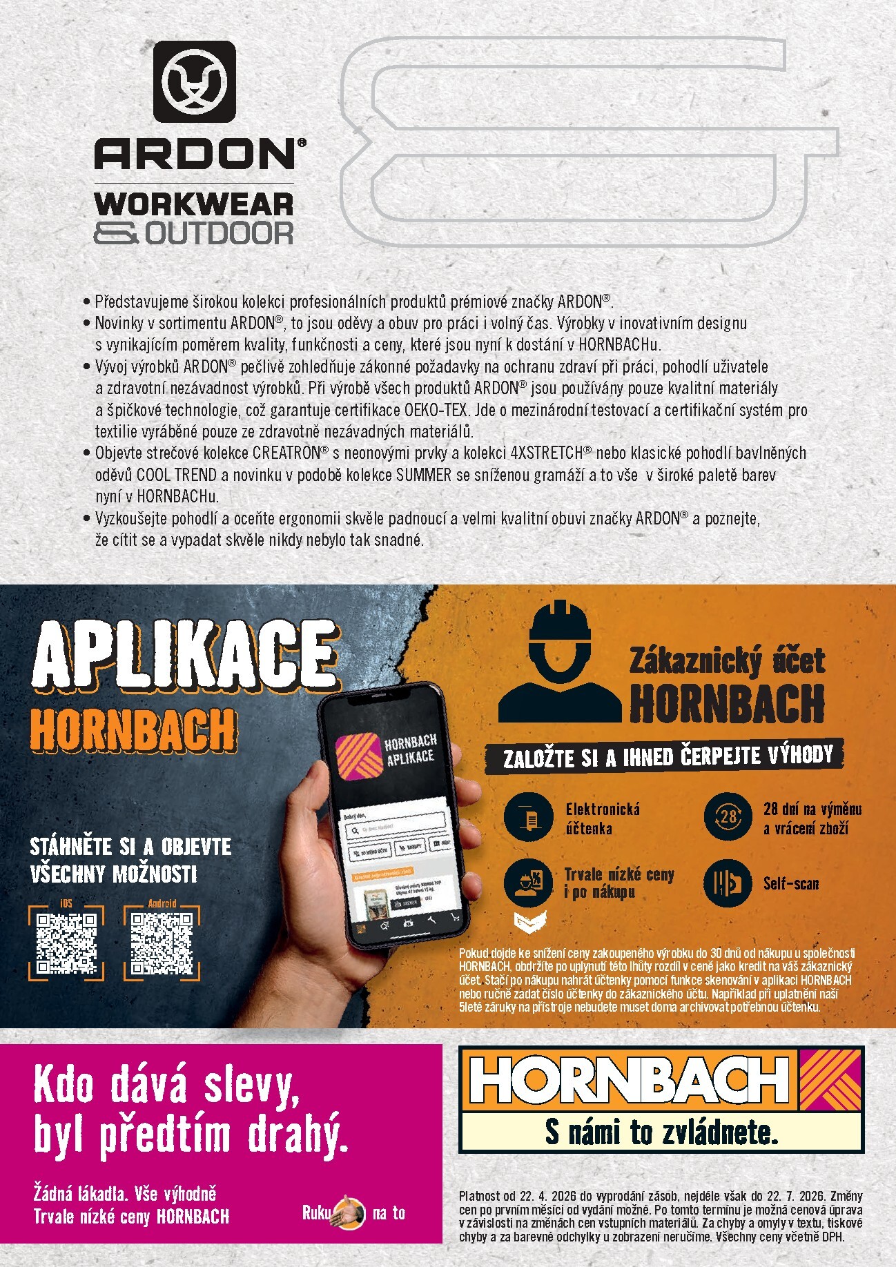 hornbach - Aktuální HORNBACH - Pracovní oblečení leták platný od středy 22.04.2026 do středy 22.07.2026 - page: 20