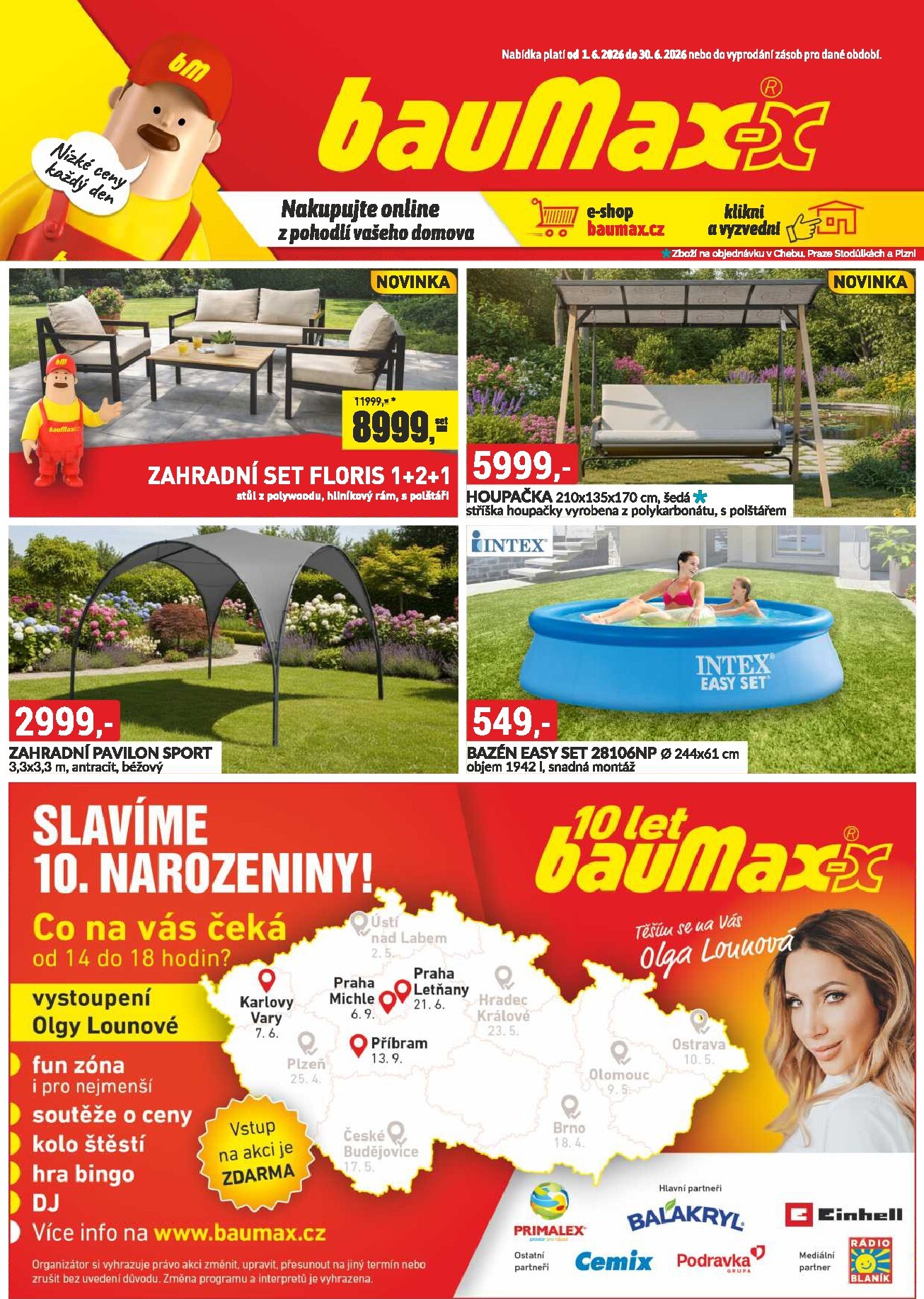 baumax - Aktuální Baumax leták platný od pondělí 01.06.2026 do úterý 30.06.2026 - page: 1