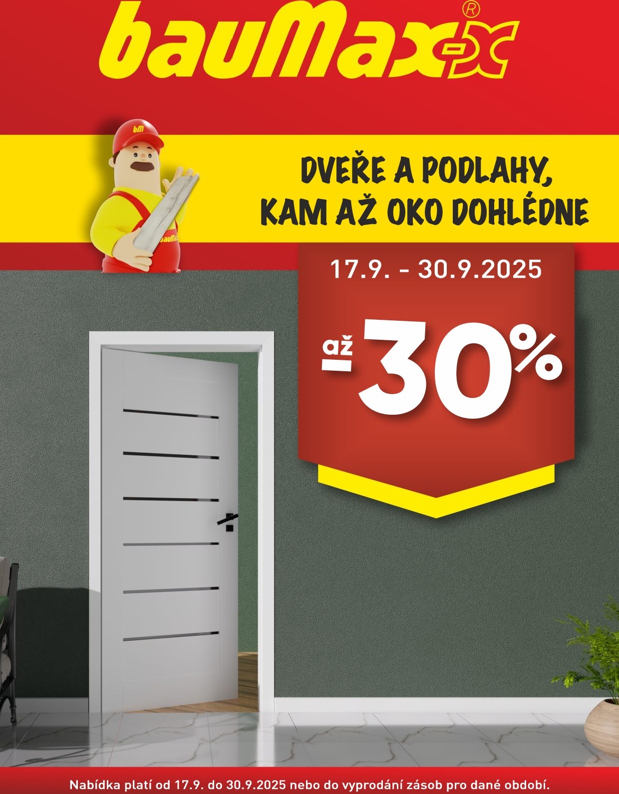 baumax - Leták Baumax - Dveře a podlahy od 17.09. do 30.09.