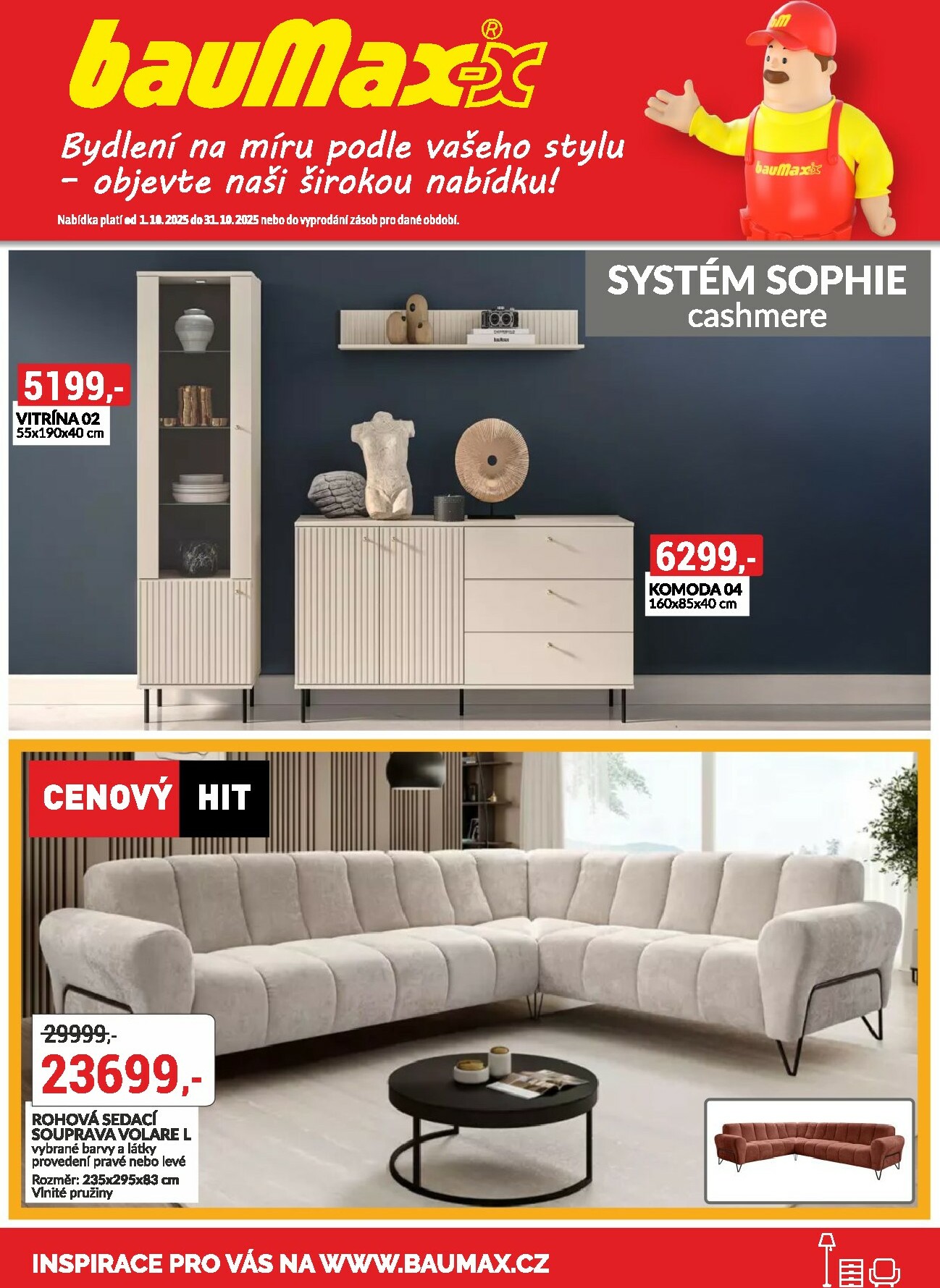 baumax - Leták Baumax - Moderní bydlení od 01.10. do 31.10.
