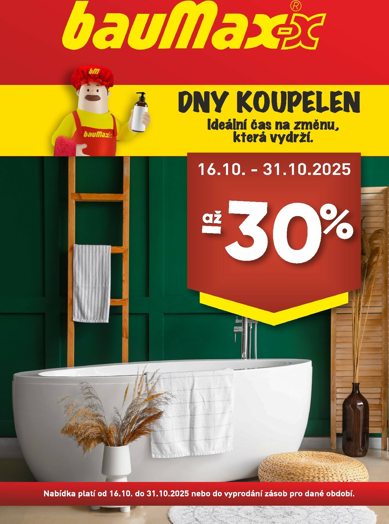 baumax - Aktuální leták Baumax - Dny koupelen od 16.10. do 31.10.