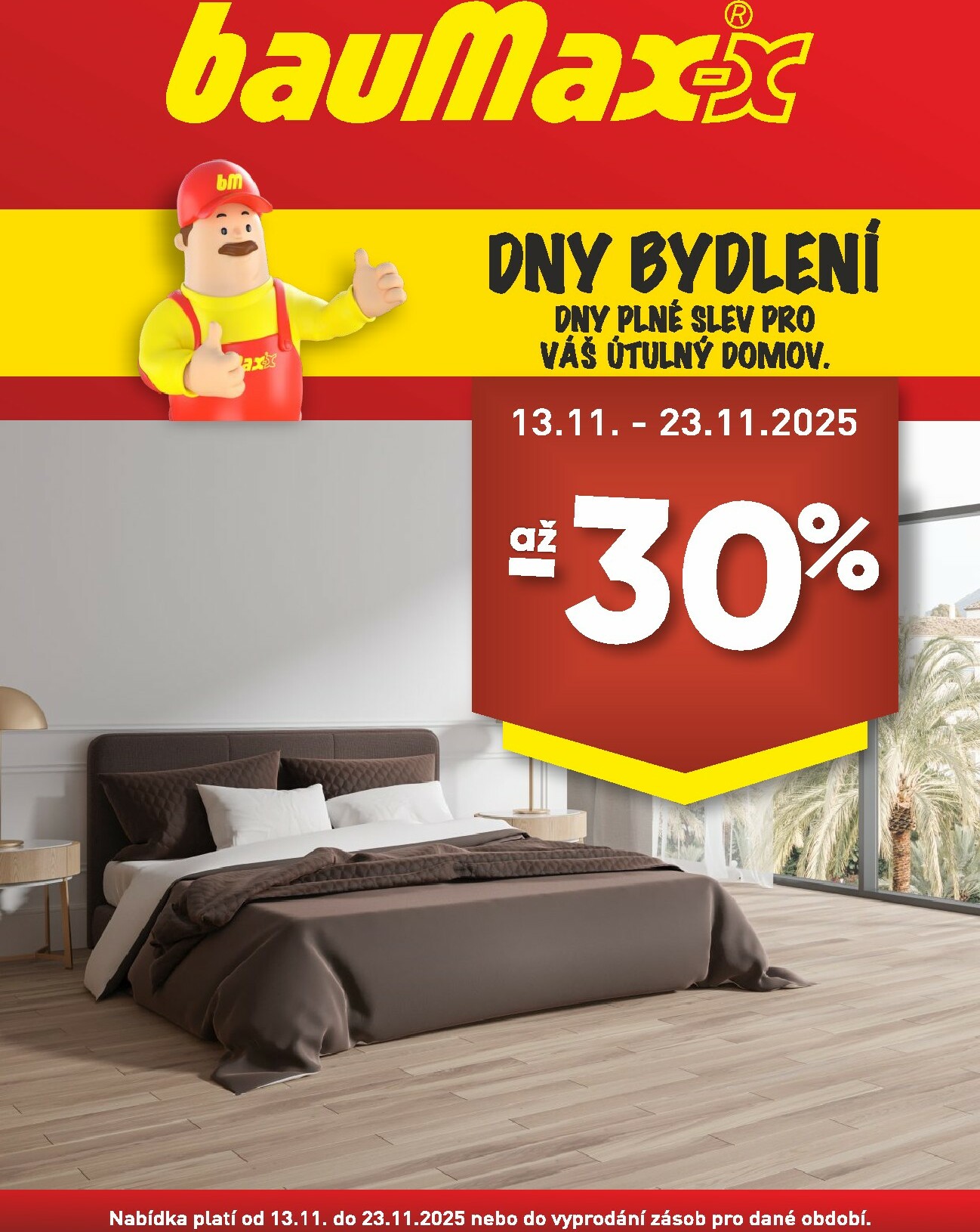 baumax - Aktuální leták Baumax - Dny bydlení od 13.11. do 23.11.