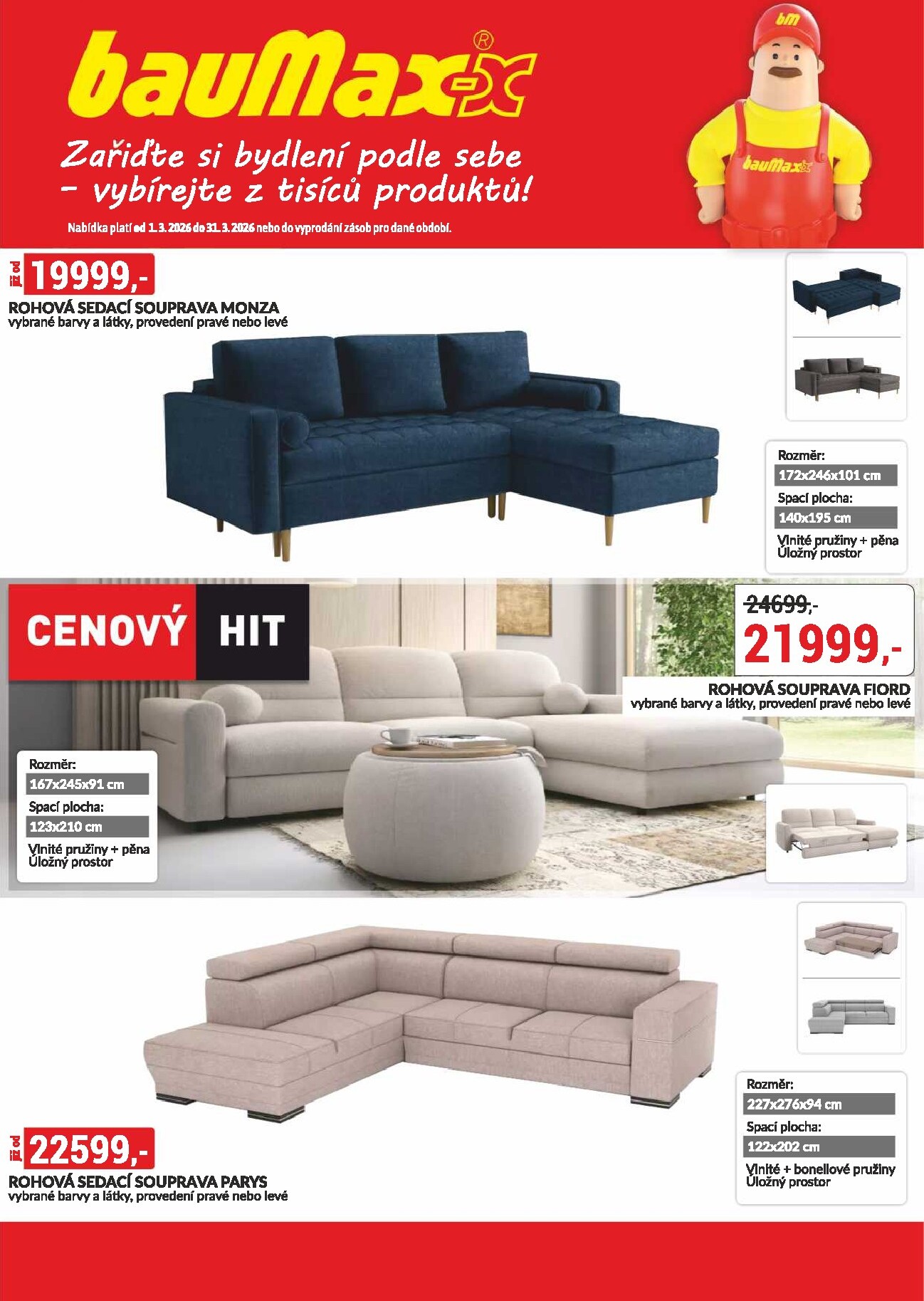 baumax - Baumax - Moderní bydlení leták platný od neděle 01.03.2026 do úterý 31.03.2026