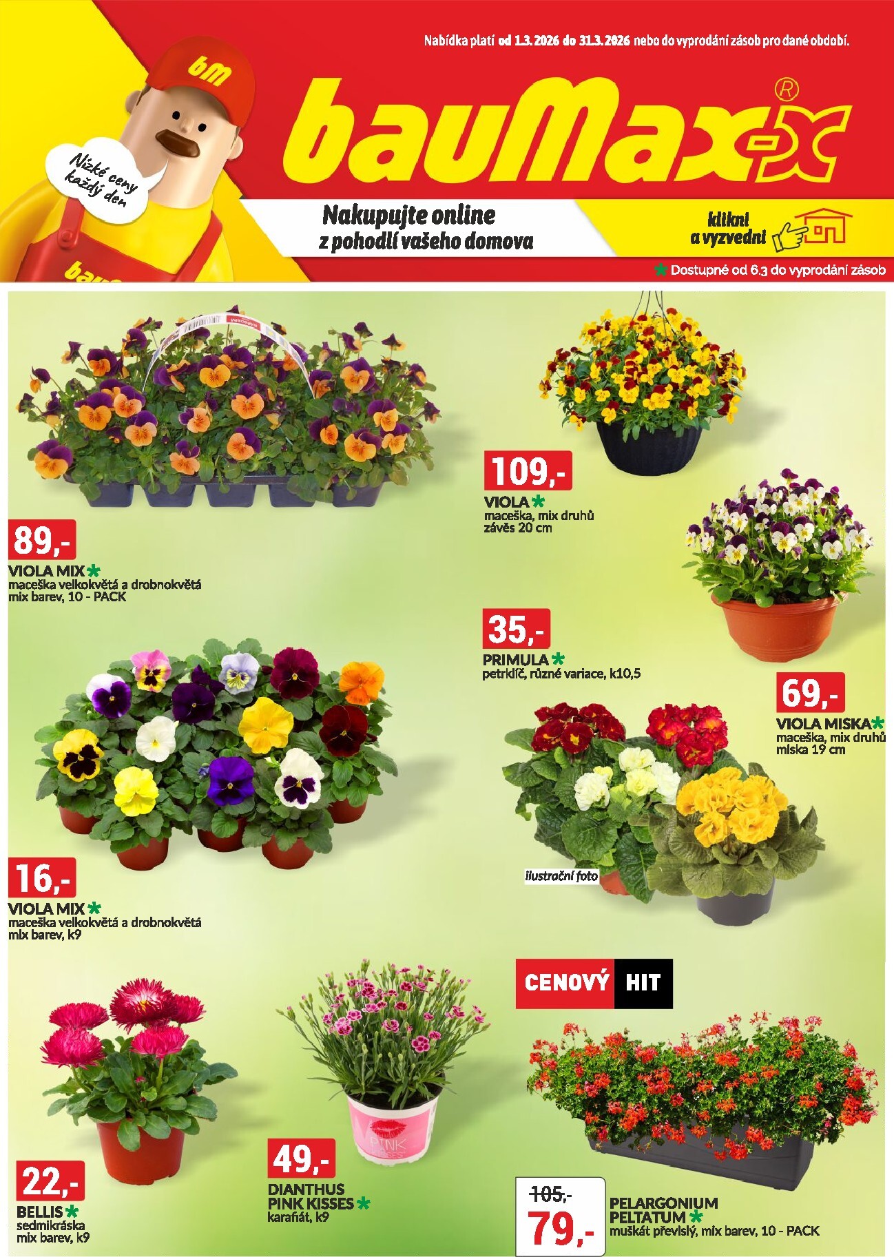baumax - Baumax leták platný od neděle 01.03.2026 do úterý 31.03.2026