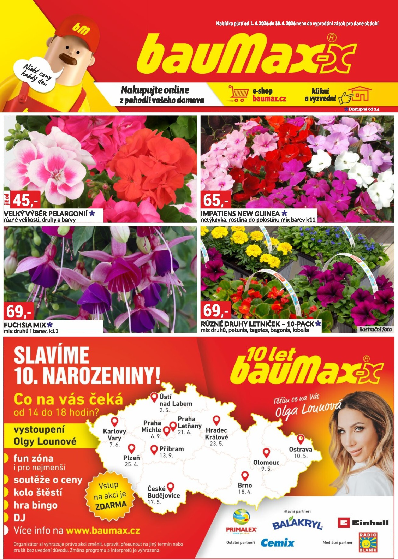 baumax - Baumax leták platný od středy 01.04.2026 do čtvrtka 30.04.2026