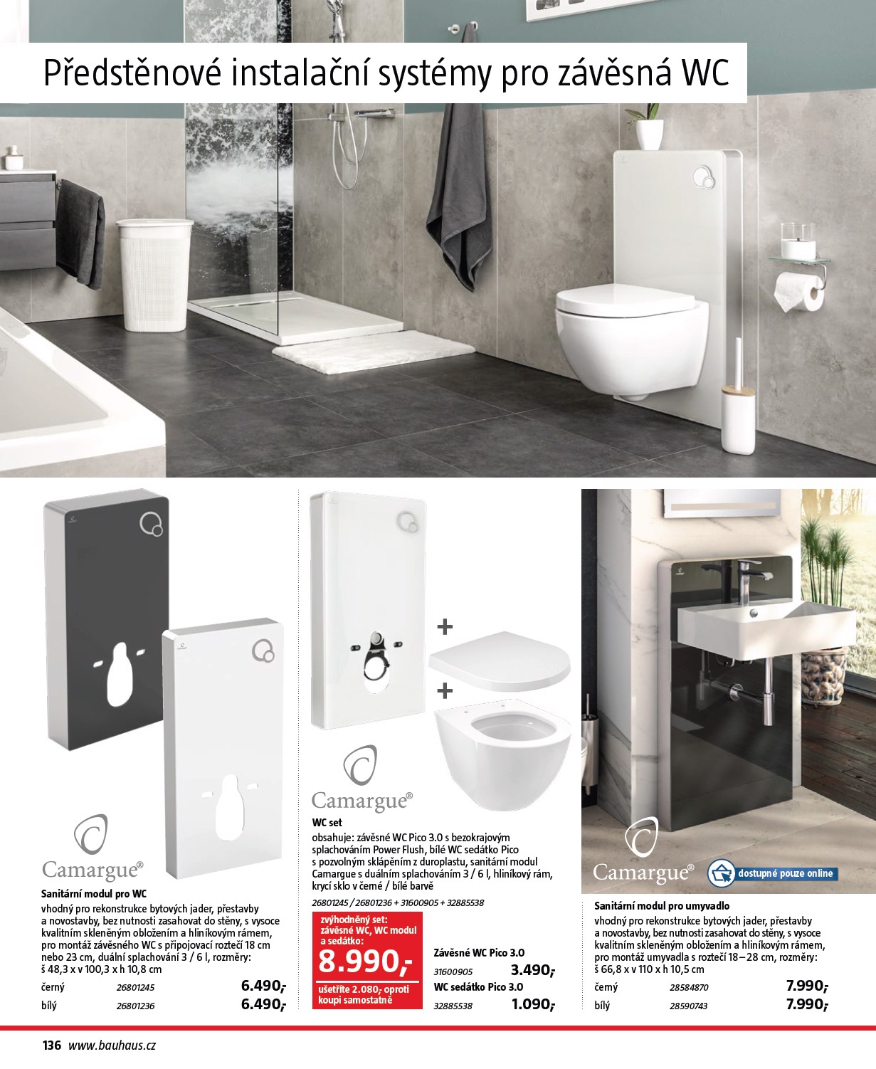 bauhaus - Aktuální Bauhaus - Katalog Sanita leták platný od středy 01.07.2026 do pátku 31.07.2026 - page: 136