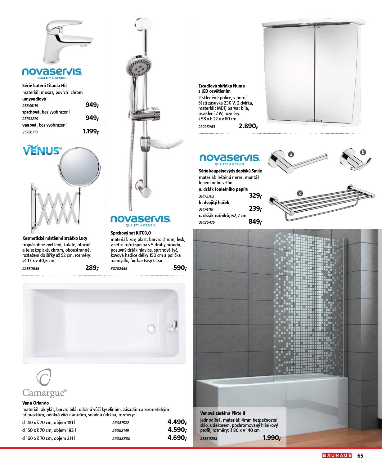 bauhaus - Aktuální Bauhaus - Katalog Sanita leták platný od středy 01.07.2026 do pátku 31.07.2026 - page: 65