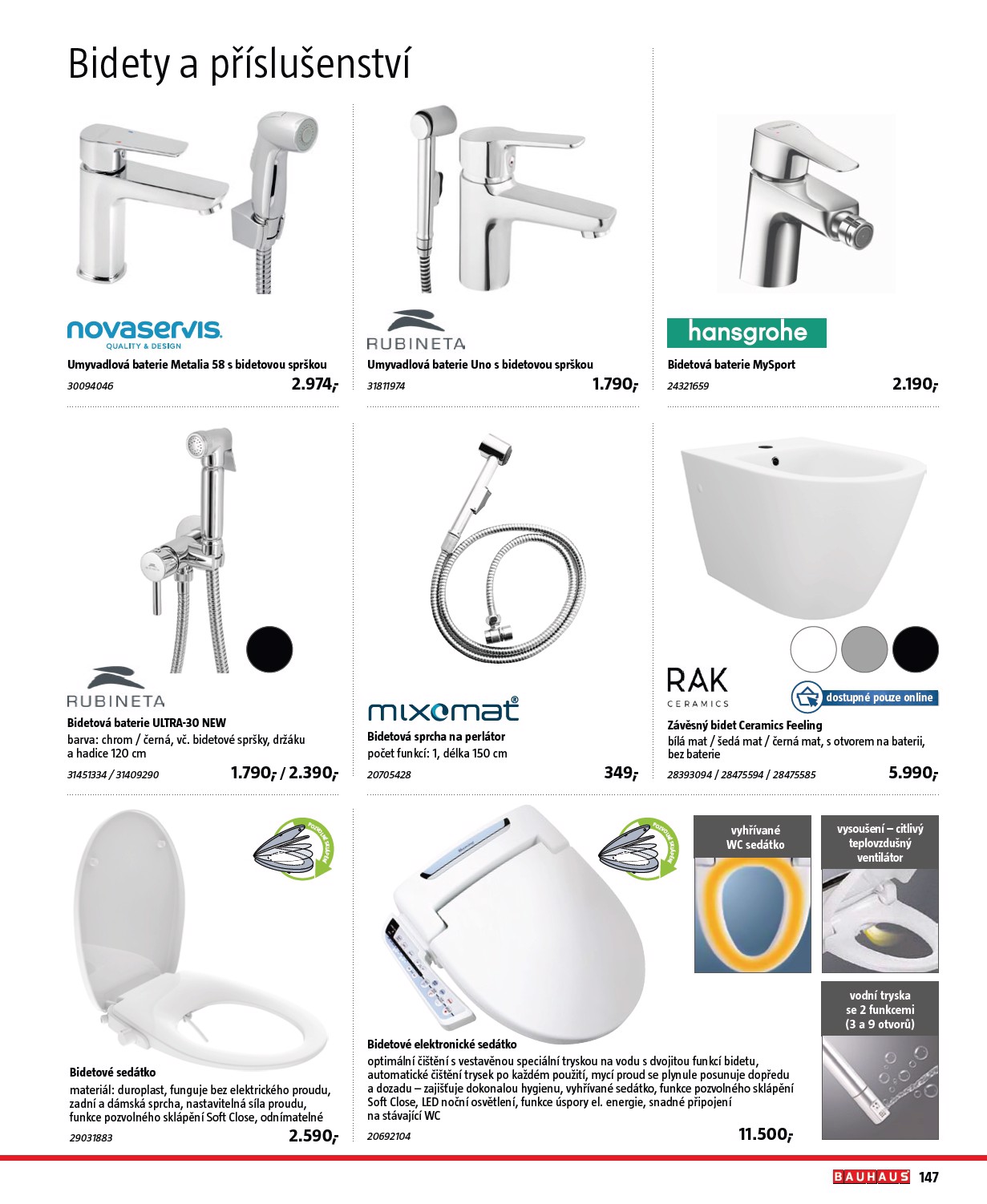 bauhaus - Aktuální Bauhaus - Katalog Sanita leták platný od středy 01.07.2026 do pátku 31.07.2026 - page: 147