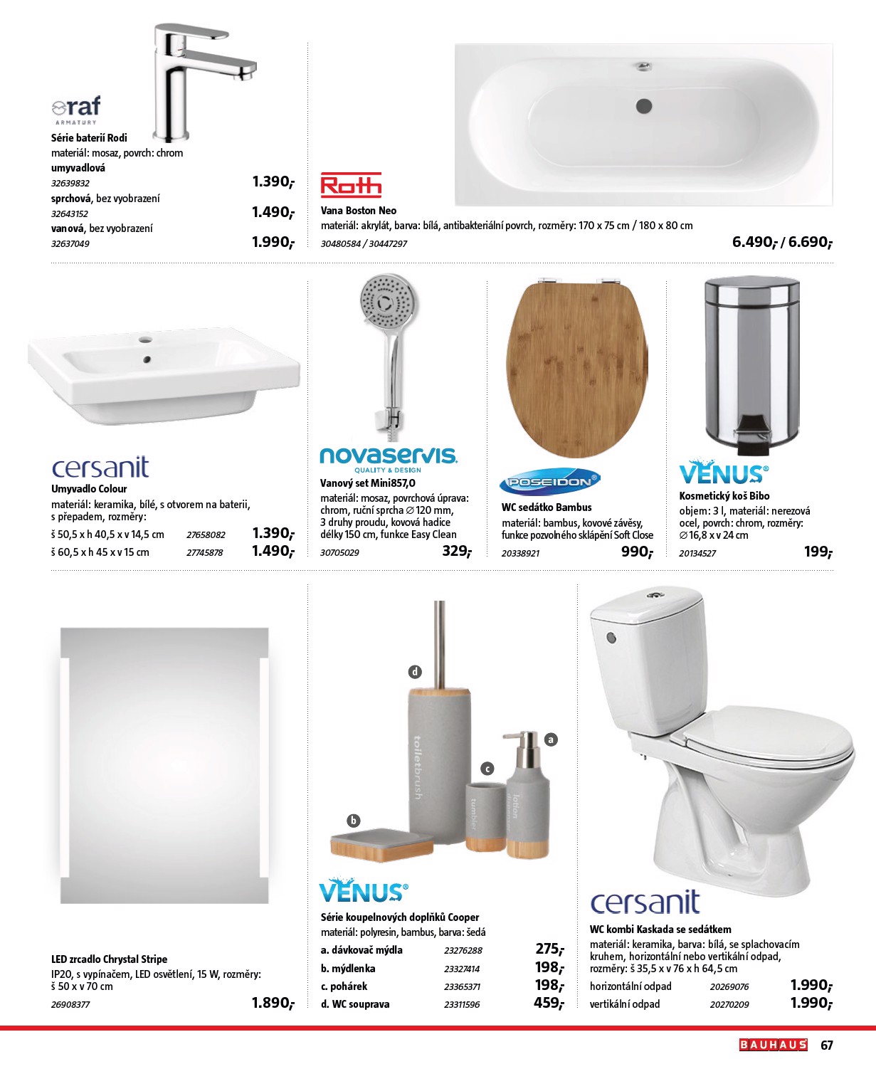 bauhaus - Aktuální Bauhaus - Katalog Sanita leták platný od středy 01.07.2026 do pátku 31.07.2026 - page: 67