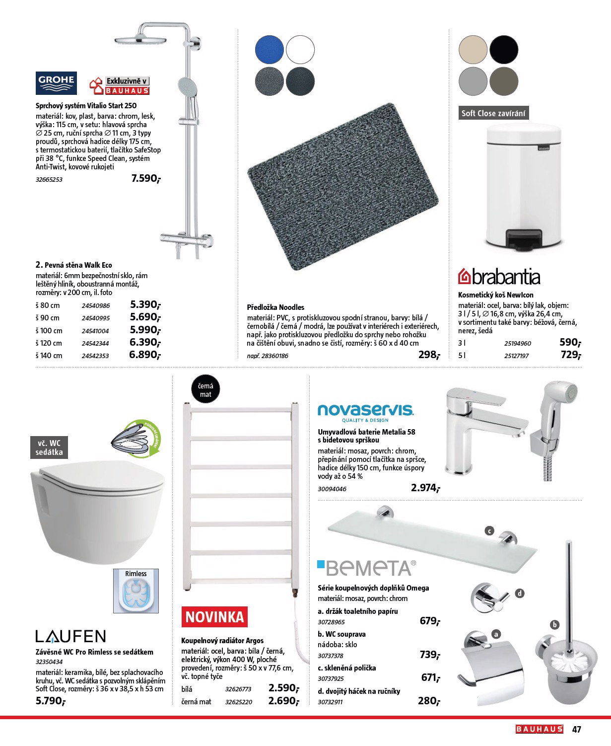 bauhaus - Aktuální Bauhaus - Katalog Sanita leták platný od středy 01.07.2026 do pátku 31.07.2026 - page: 47