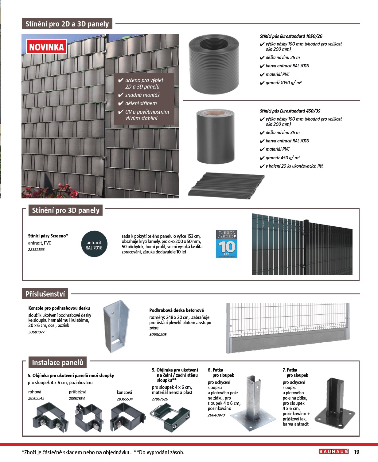 bauhaus - Leták Bauhaus - Katalog Ploty a zahradní domky 2025 od 27.03. do 31.10. - page: 19 bauhaus - Leták Bauhaus - Katalog Ploty a zahradní domky 2025 od 27.03. do 31.10. - page: 19