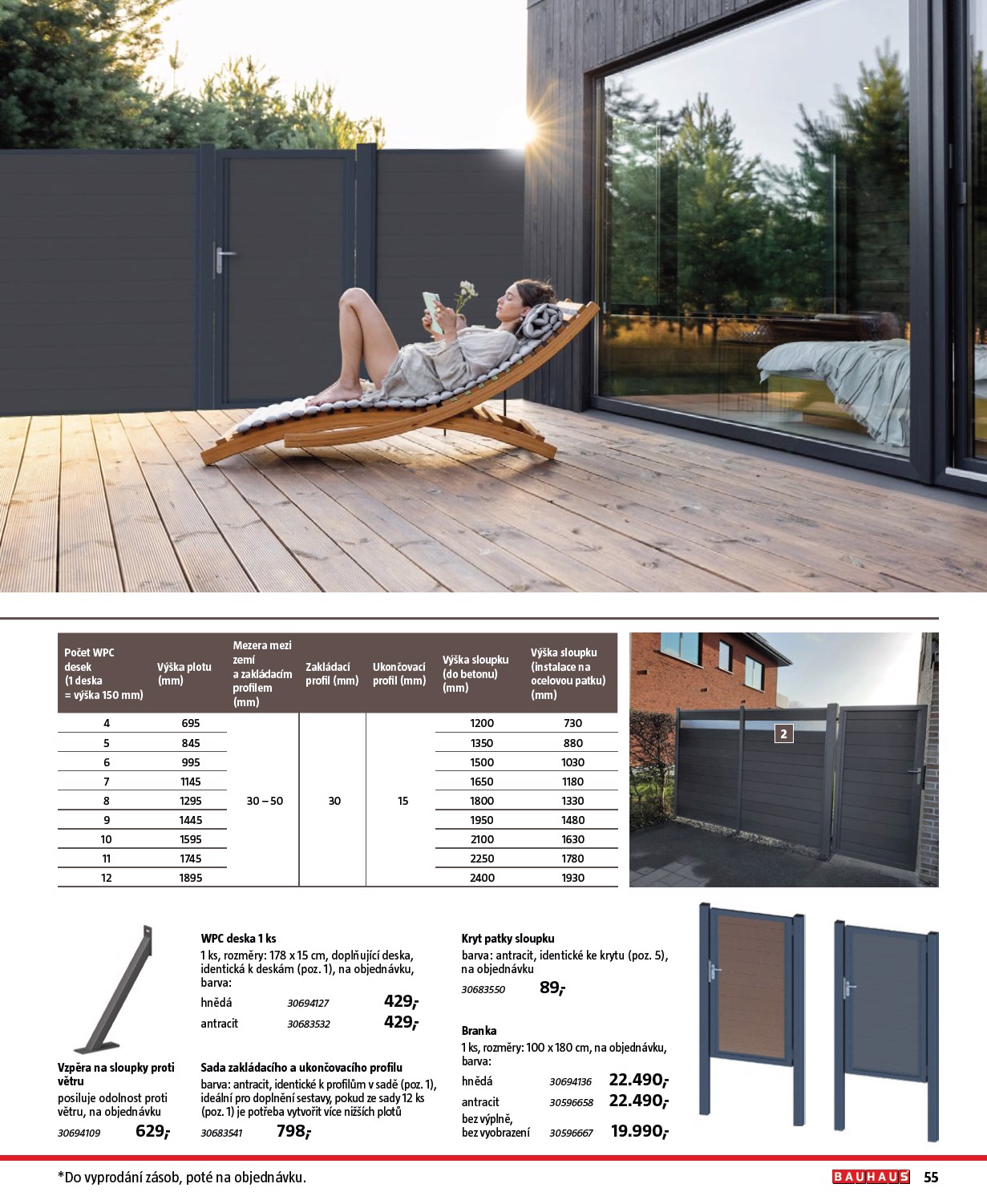 bauhaus - Leták Bauhaus - Katalog Ploty a zahradní domky 2025 od 27.03. do 31.10. - page: 55 bauhaus - Leták Bauhaus - Katalog Ploty a zahradní domky 2025 od 27.03. do 31.10. - page: 55