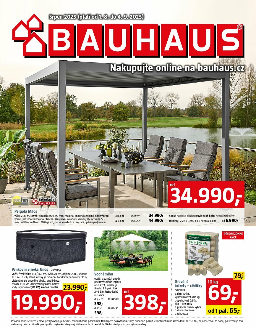 bauhaus - Leták Bauhaus od 01.08. do 04.09.